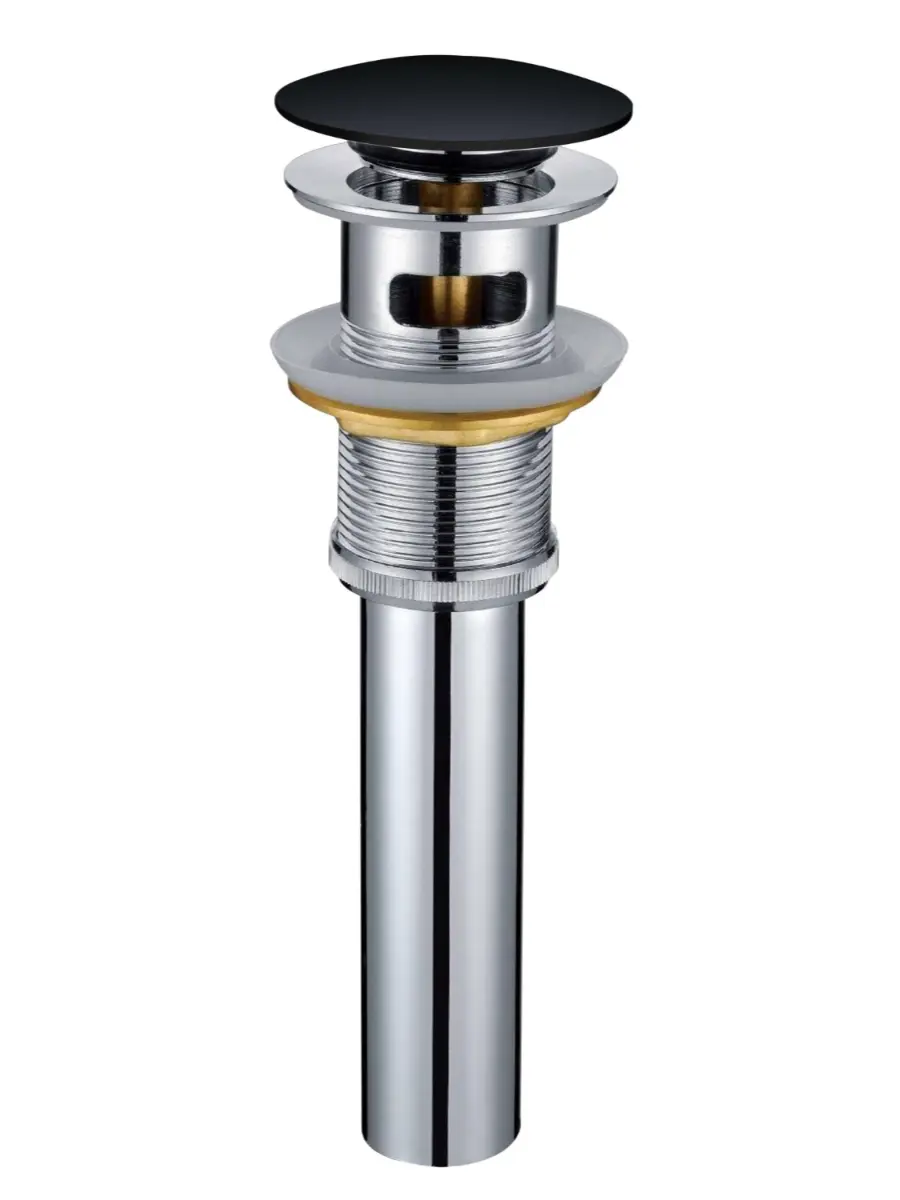 Изображение товара Донный клапан для раковины Altrobagno с клик-клак и переливом хром