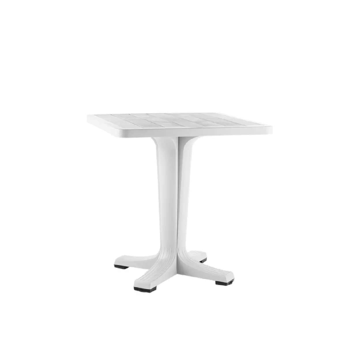 Изображение товара Нераздвижной садовый стол Элластик-пласт Прованс белый 72x70x70 см