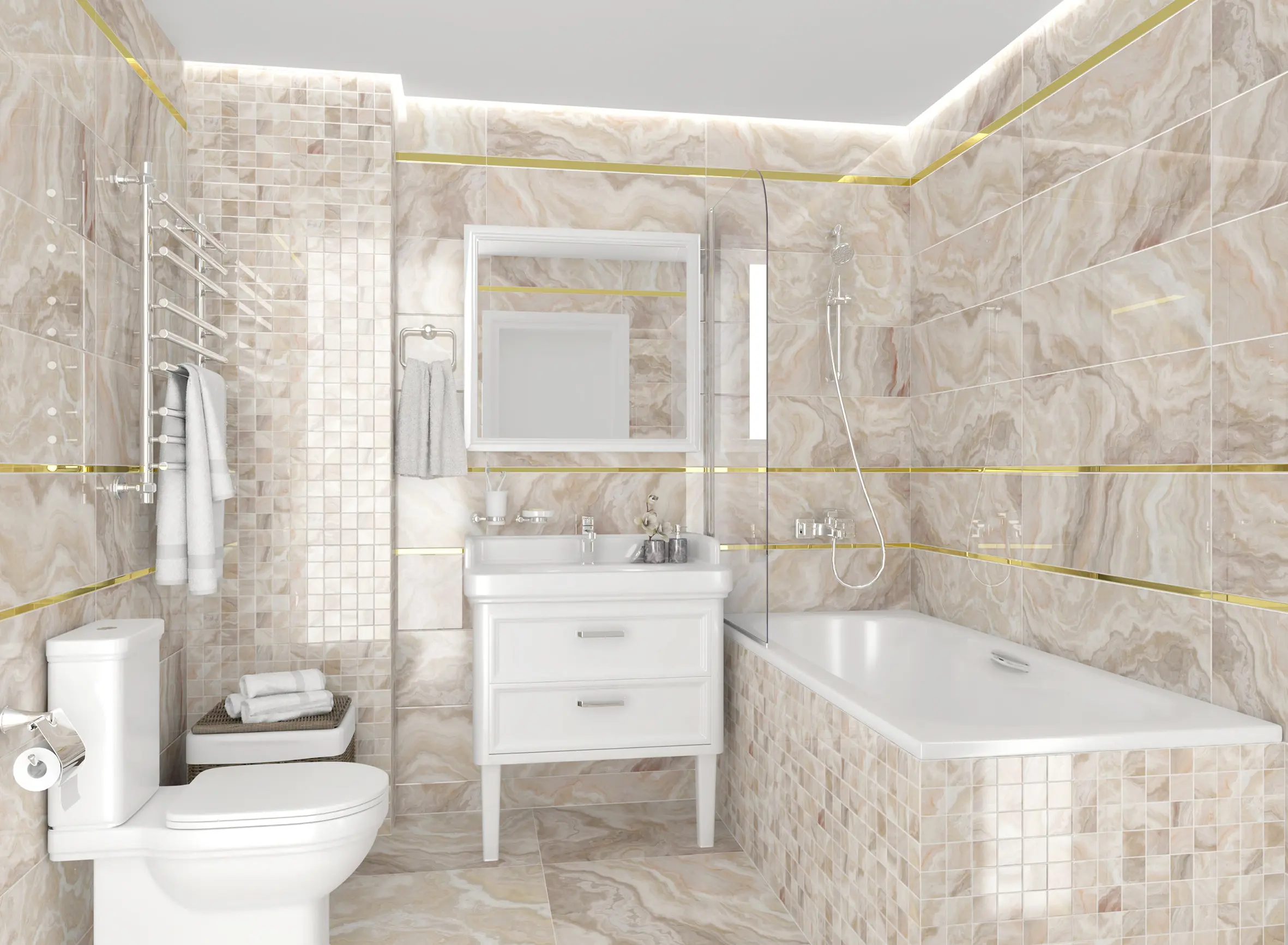 Изображение товара Керамическая плитка Laparet Crema х9999219633 25x75см 1.69 м² цвет бежевый, цена за упаковку