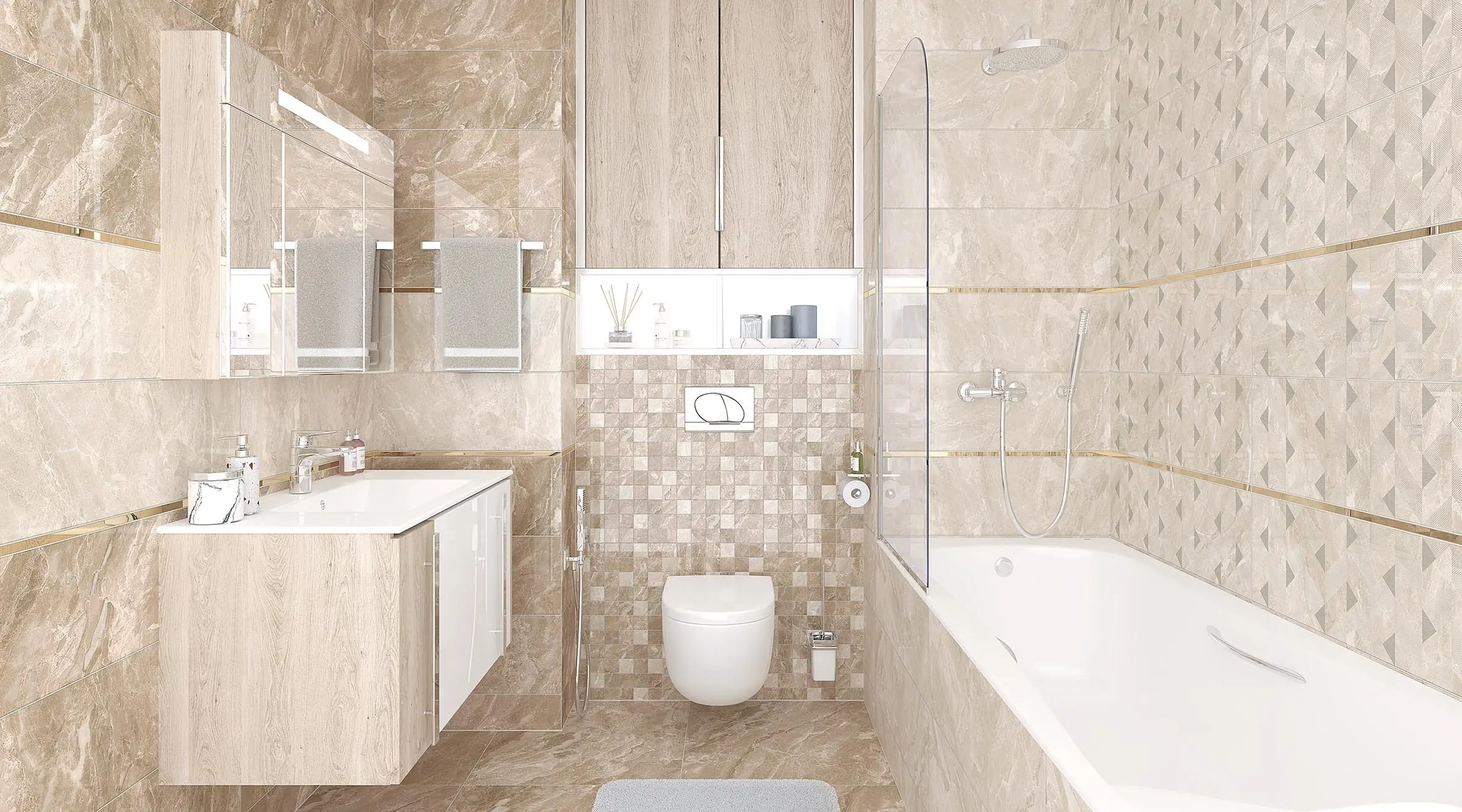 Изображение товара Керамическая плитка Laparet Gobi х9999281535 25x75см 1.69 м² цвет коричневый, цена за упаковку