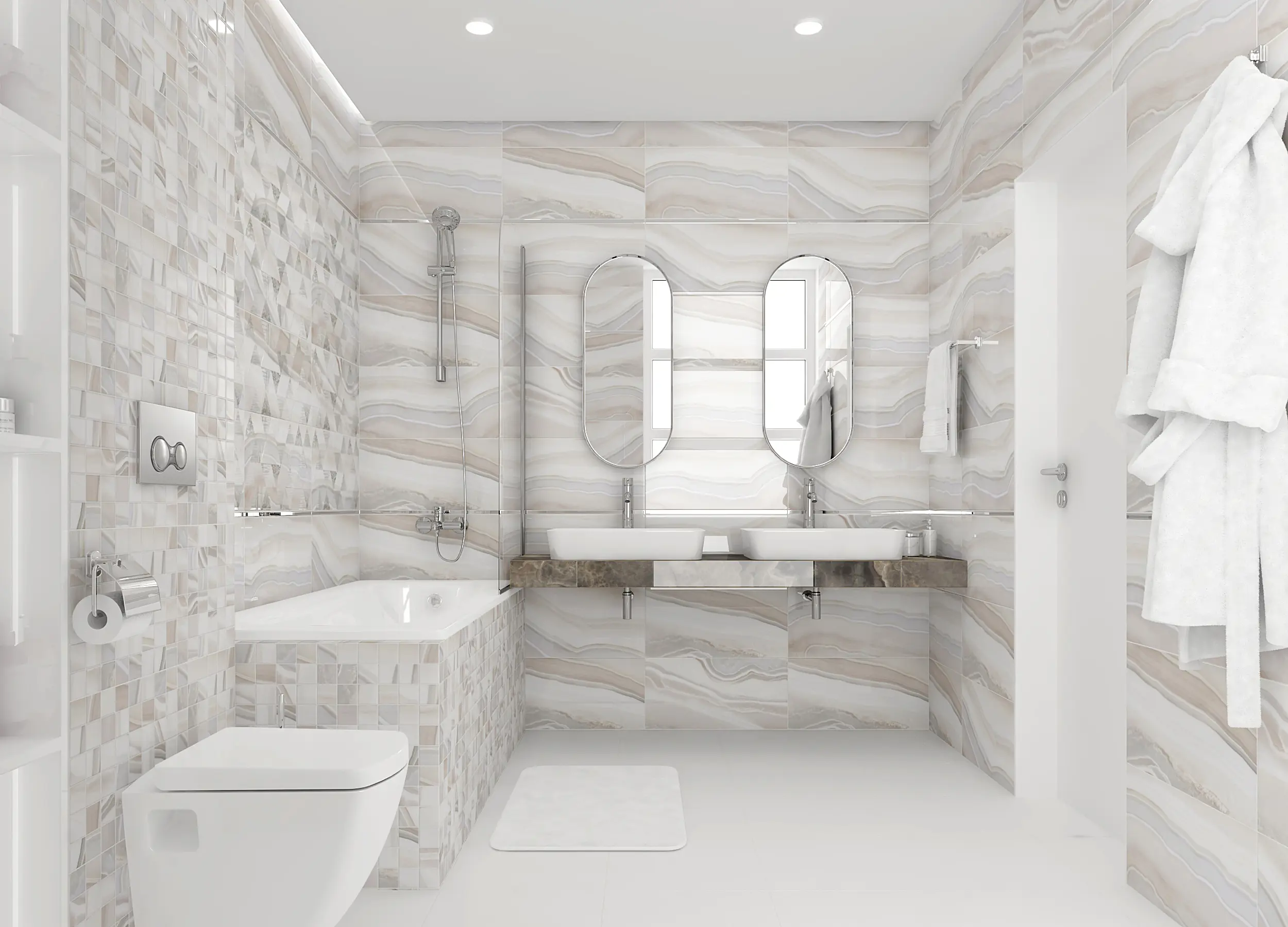 Изображение товара Керамическая плитка Laparet Boreal х9999285807 60x30см 1.8 м² цвет кремовый, цена за упаковку