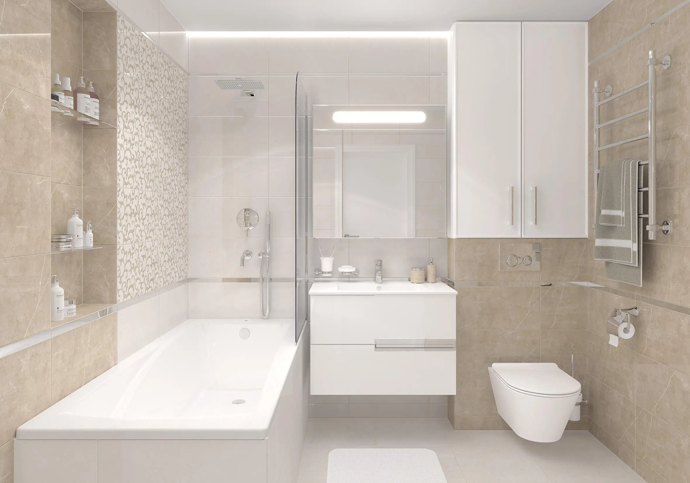 Изображение товара Керамическая плитка Laparet Alvaro 25x50 см бежевый цвет