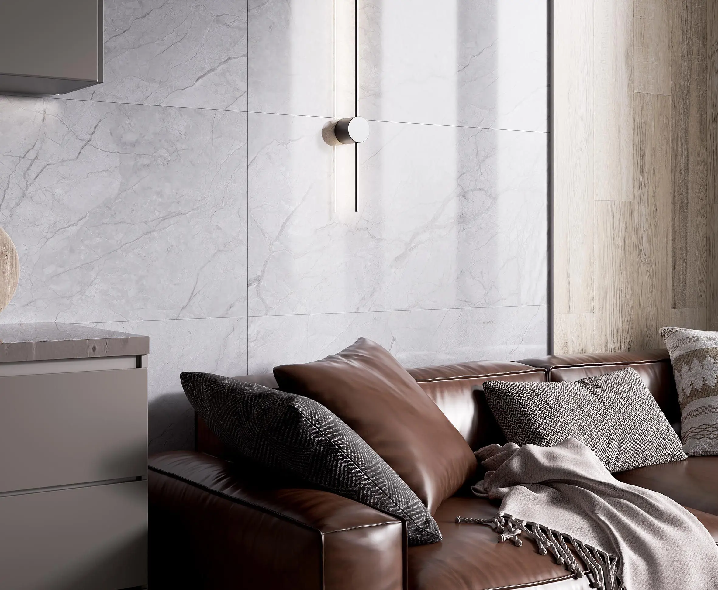 Изображение товара Керамогранит Laparet Antalya Grey 60x120 см, глянцевый, влагостойкий, для стен и пола