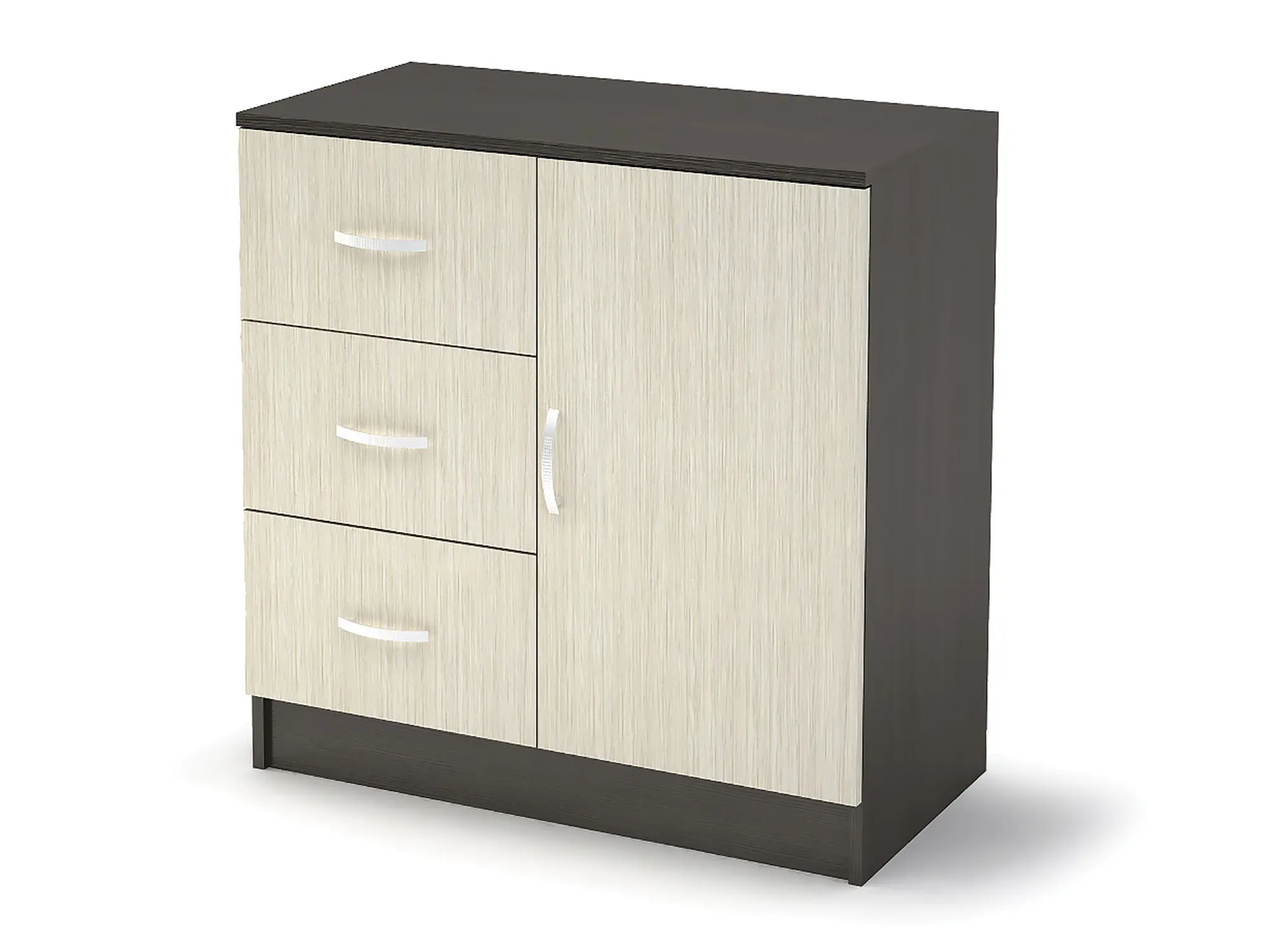 Изображение товара Комод Стендмебель Басса 553-М 3 ящика 80x41.4x76.6 см ЛДСП цвет венге