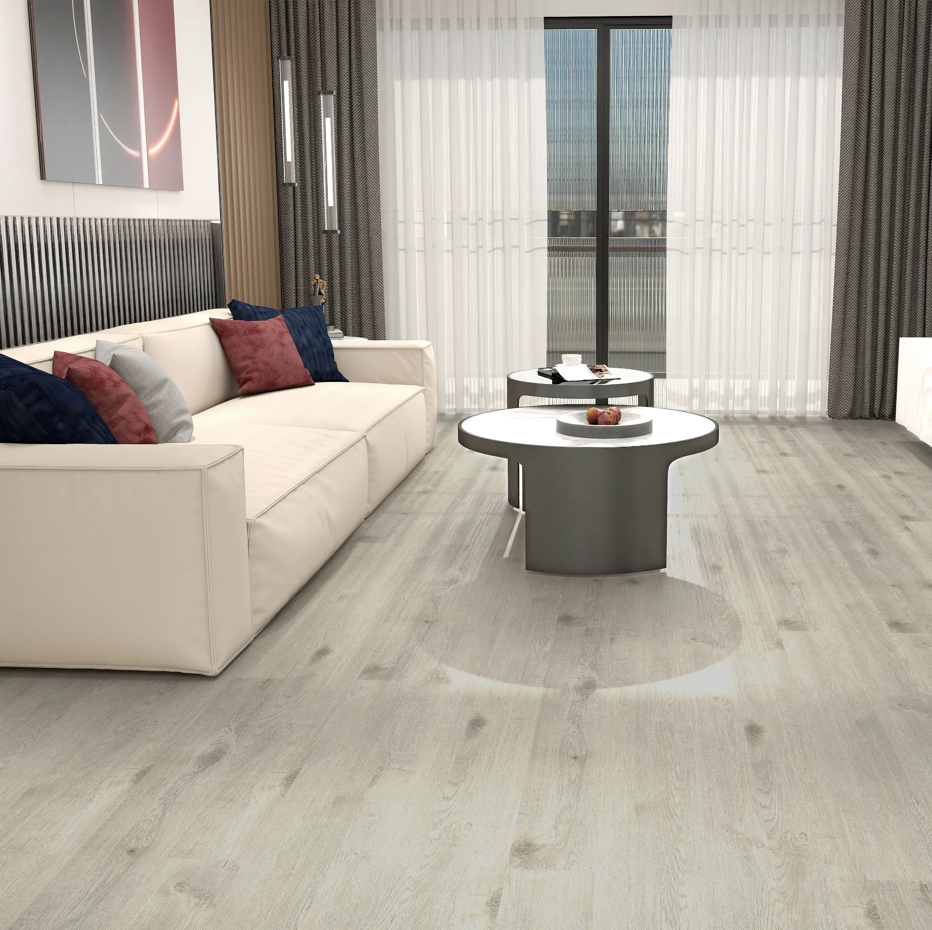 Изображение товара SPC плитка ViFloor Base Дуб Песочный 42 класс влагостойкий пол с замковым соединением