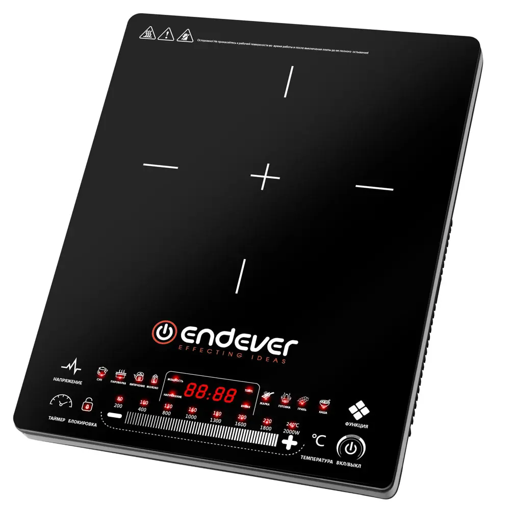 Изображение товара Индукционная настольная плита Endever Skyline IP-60 37 см 1 конфорка цвет черный