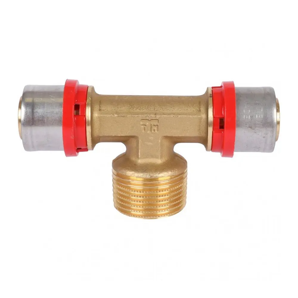 Изображение товара Тройник комбинированный TIEMME 26x1"x26 мм латунь для воды и отопления