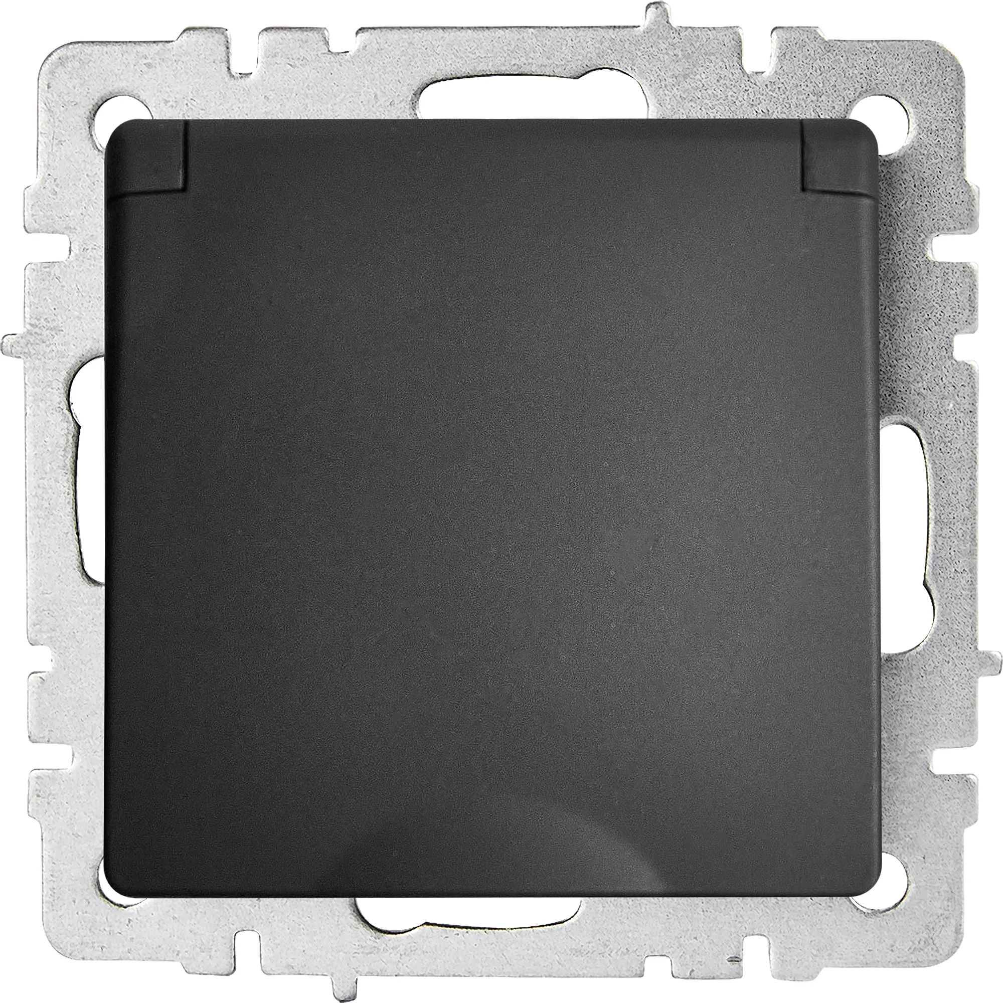 Изображение товара Розетка встраиваемая IEK Brite РСбш10-3-БрГ с заземлением графит