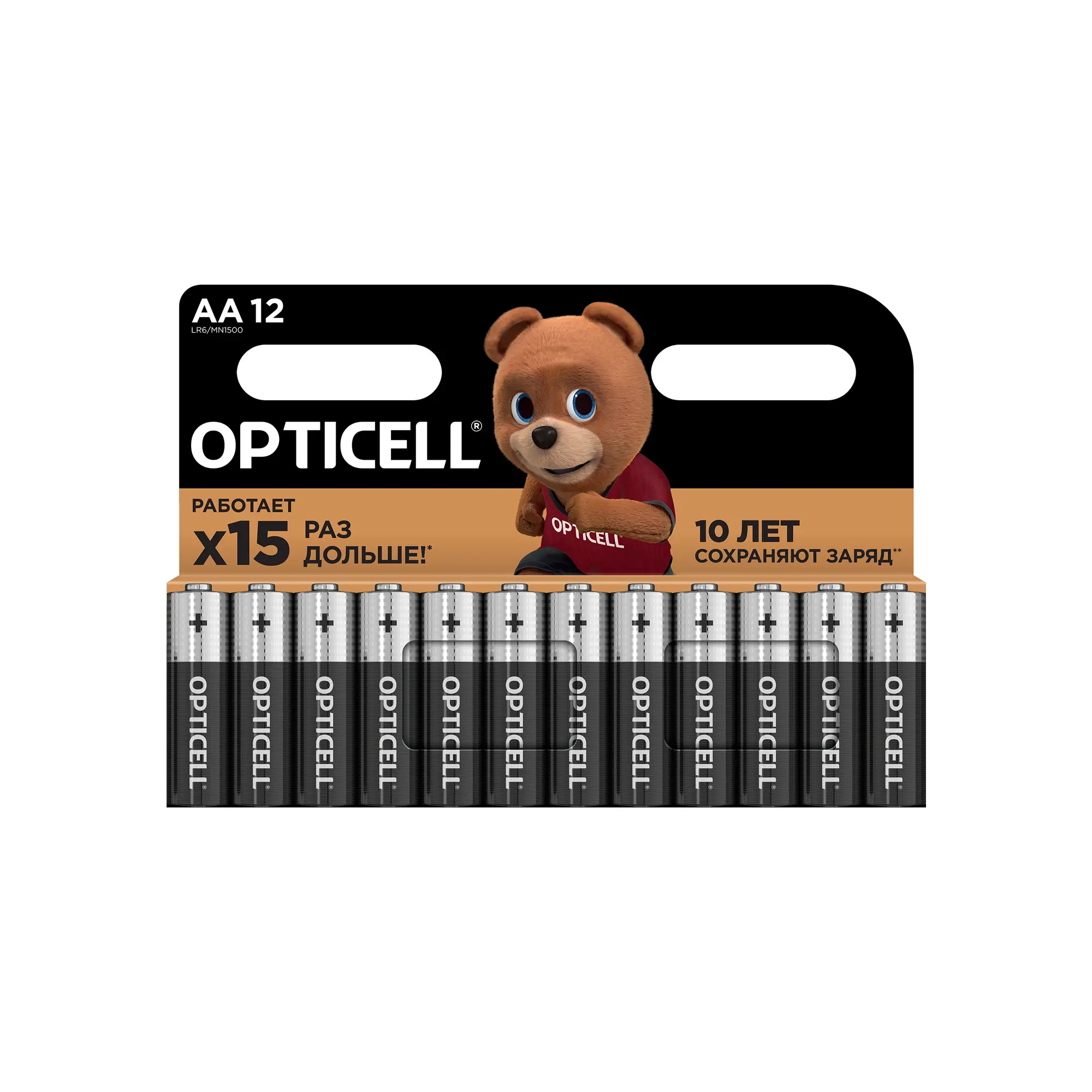 Изображение товара Батарейка алкалиновая AA Opticell Basic 12 шт. высокая емкость и долговечность