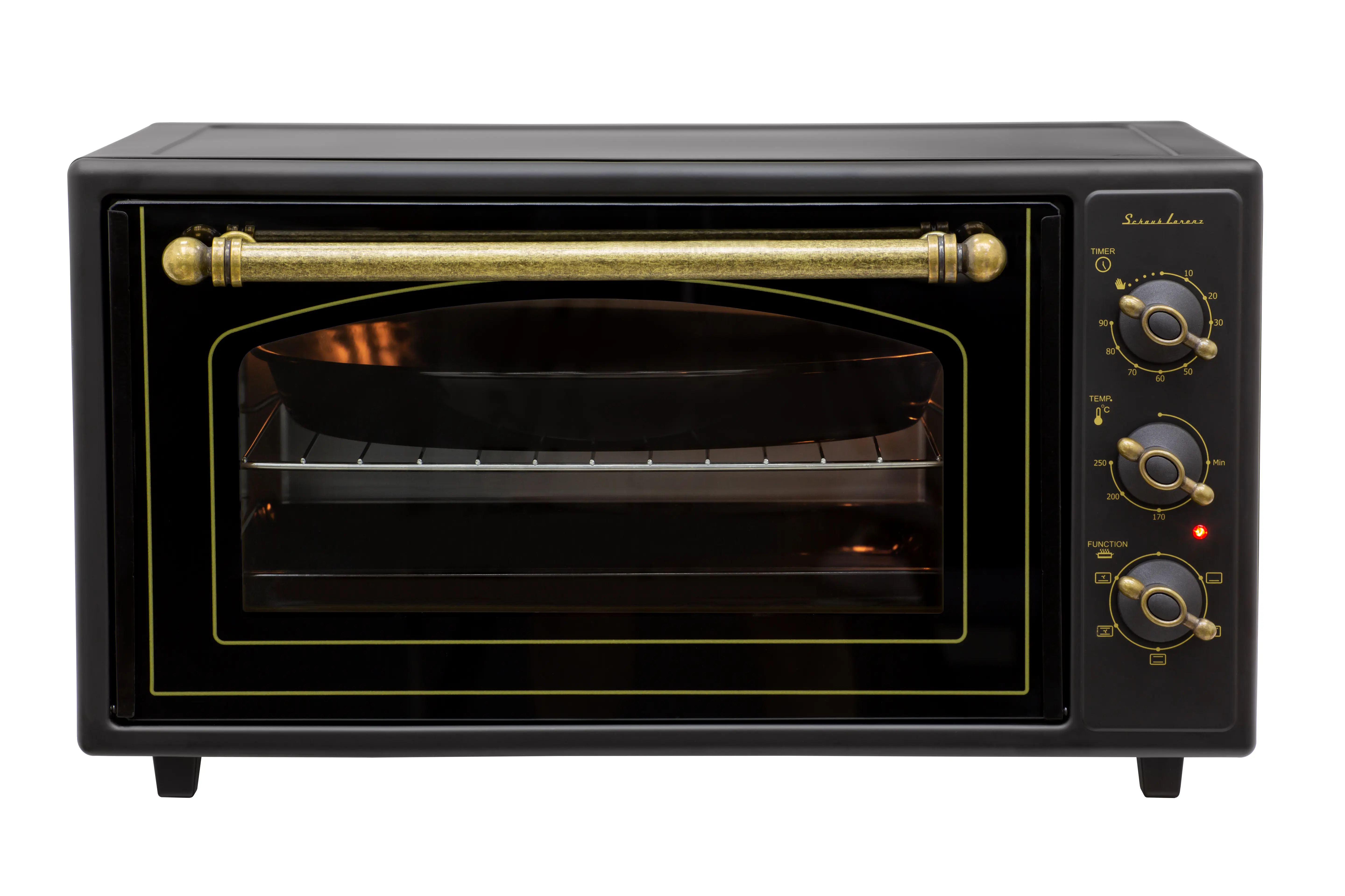 Изображение товара Электропечь 1600 Вт Schaub lorenz SLE OZ5051 60x32x45 см цвет черный/золотой