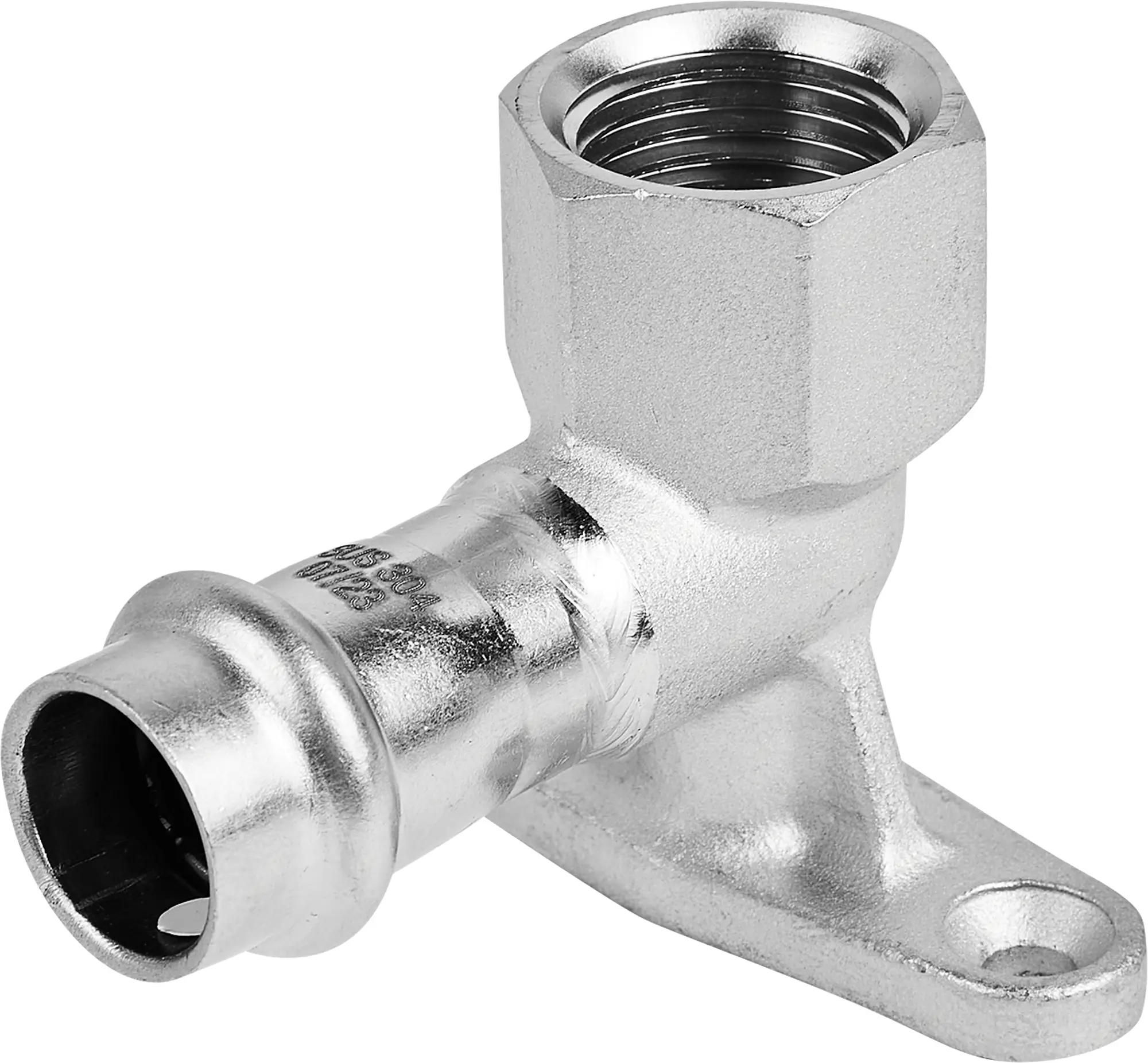 Изображение товара Водорозетка Rommer 1/2"x15 мм ВПр-ВР нержавеющая сталь