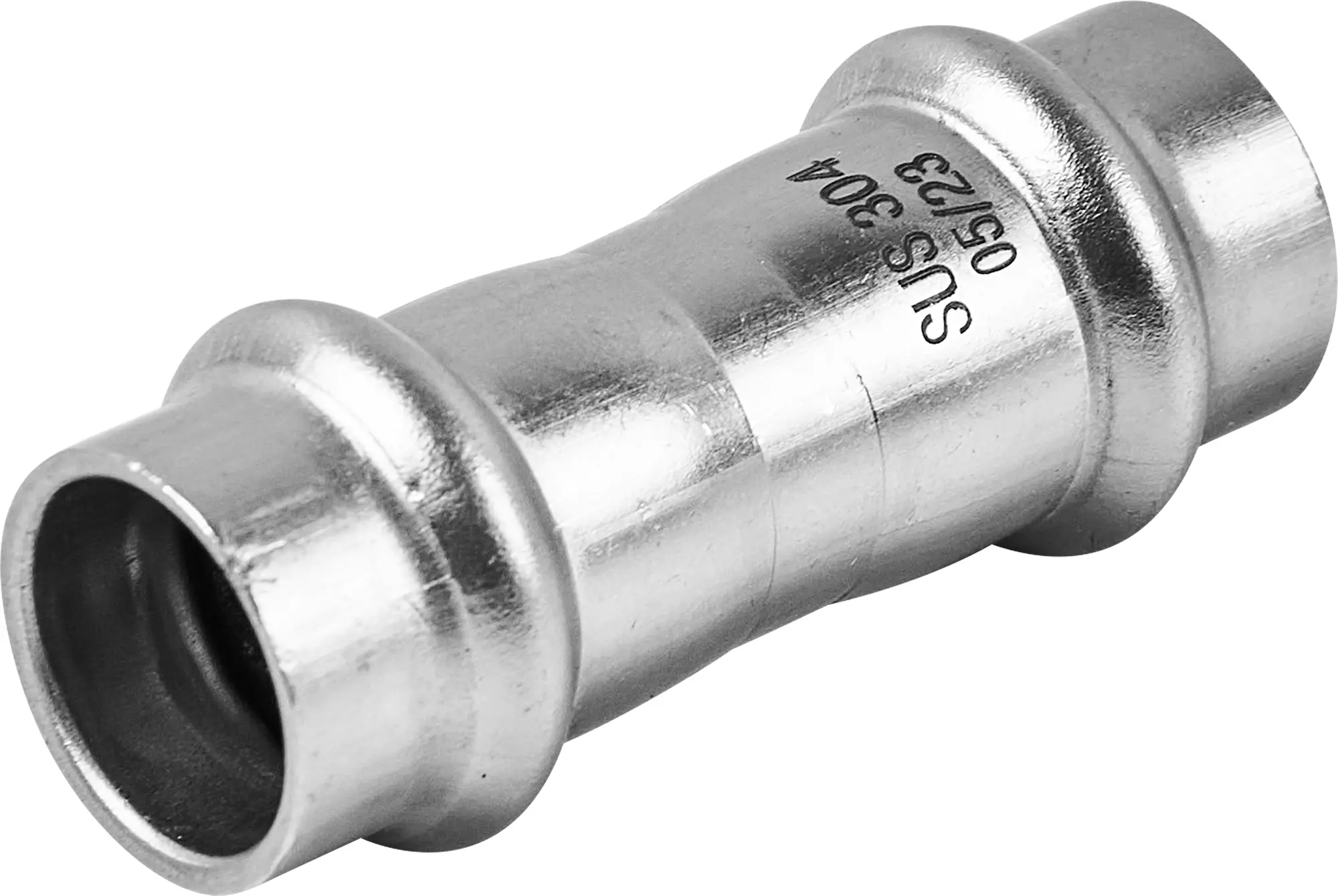 Изображение товара Муфта равнопроходная Rommer 15 мм ВПр нержавеющая сталь