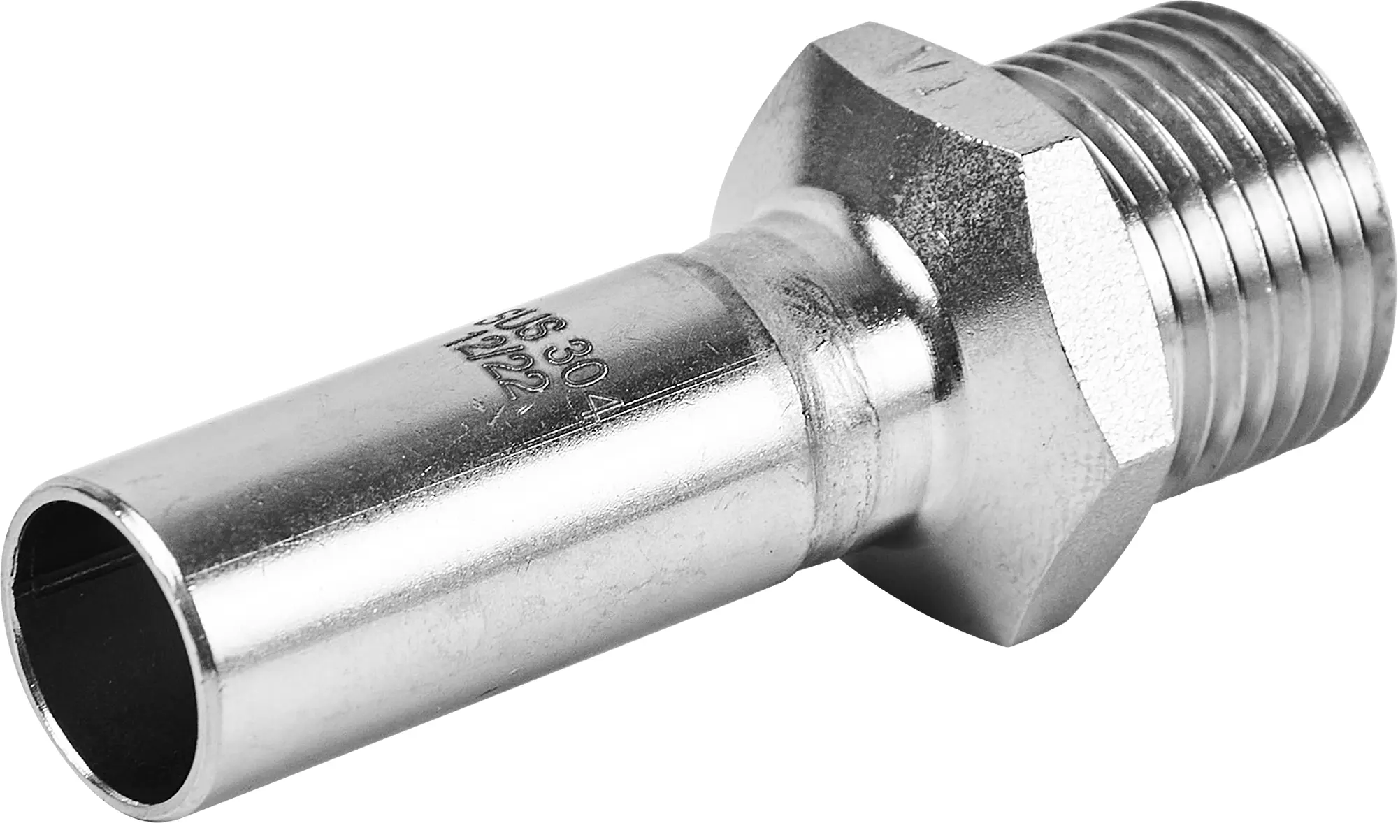 Изображение товара Муфта переходная Rommer 1/2"x15 мм НПр-НР нержавеющая сталь