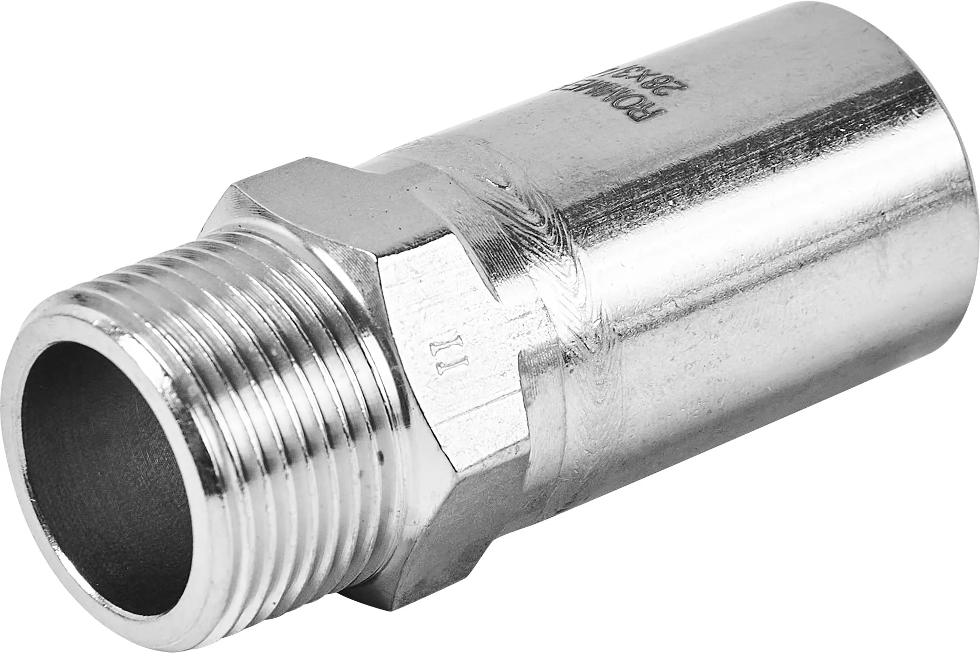 Изображение товара Муфта переходная Rommer 3/4"x28 мм НПр-НР нержавеющая сталь