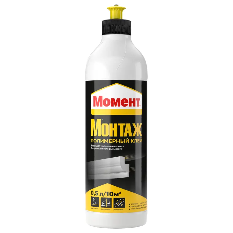 Изображение товара Клей полимерный Момент монтаж 40826 0.5 л
