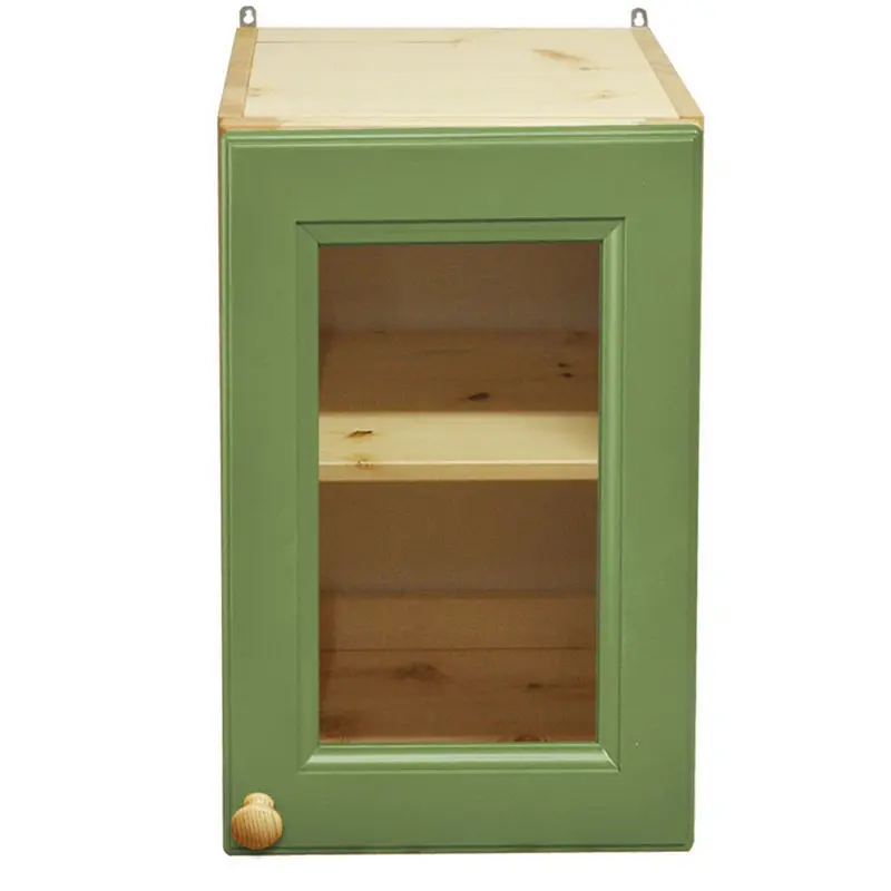 Изображение товара Навесной шкаф Дом мебели из сосны Весури 241 40x74x32 см массив сосны цвет олива