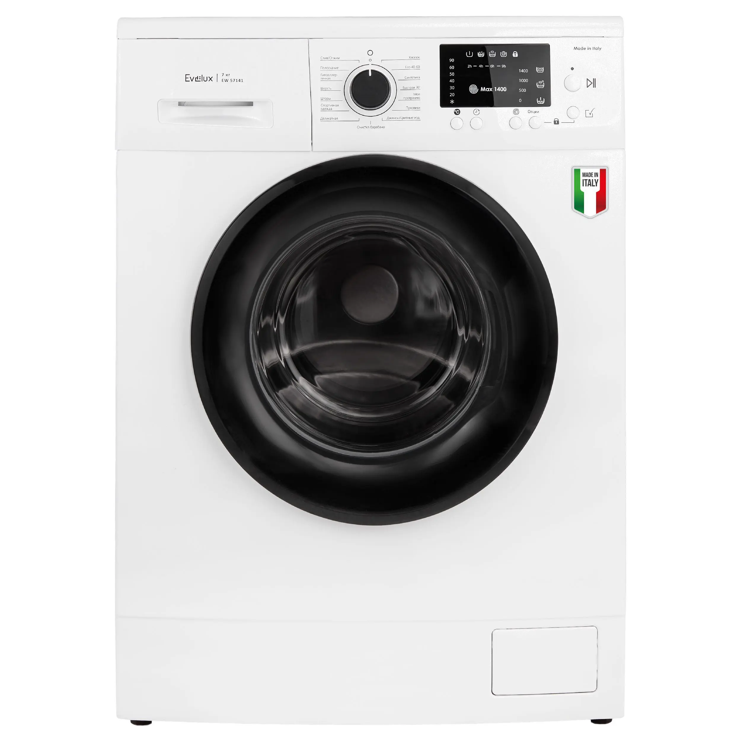 Изображение товара Стиральная машина Evelux EW 57141 7 кг с дисплеем и функциями защиты детей