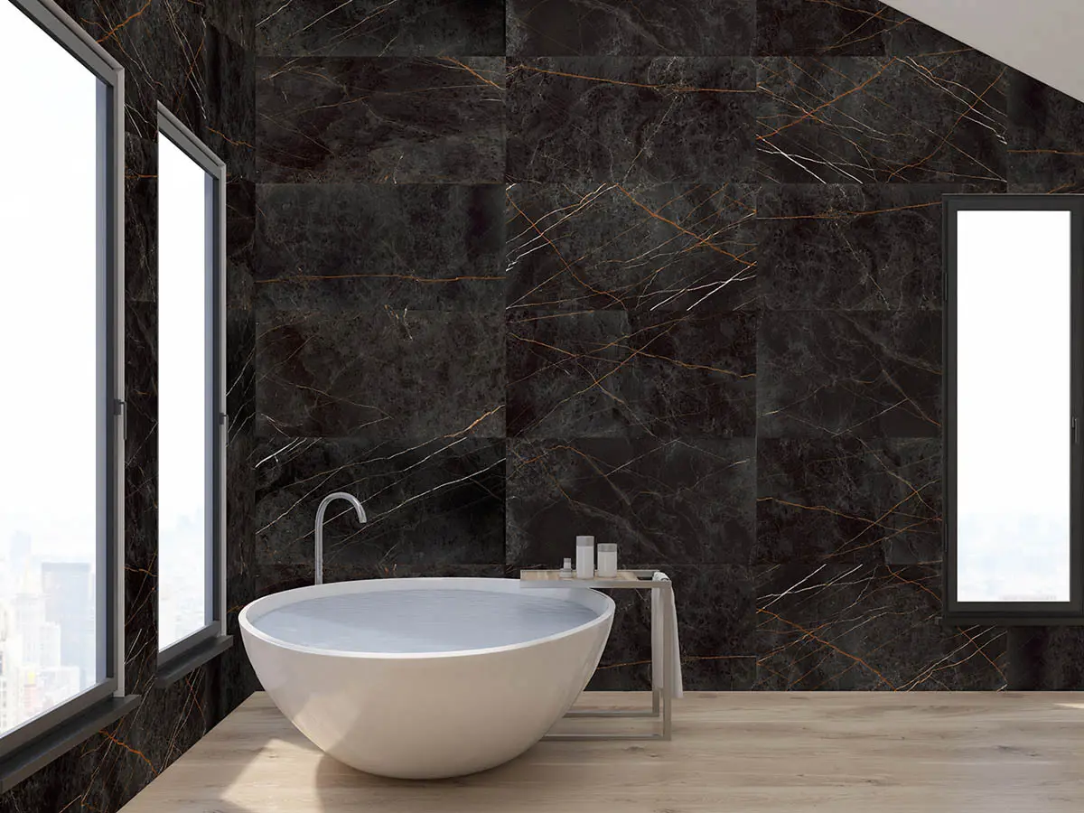 Изображение товара Керамогранит Idalgo home Sandra/сандра ID9064b080MRprm 60x120см цвет черно-оливковый