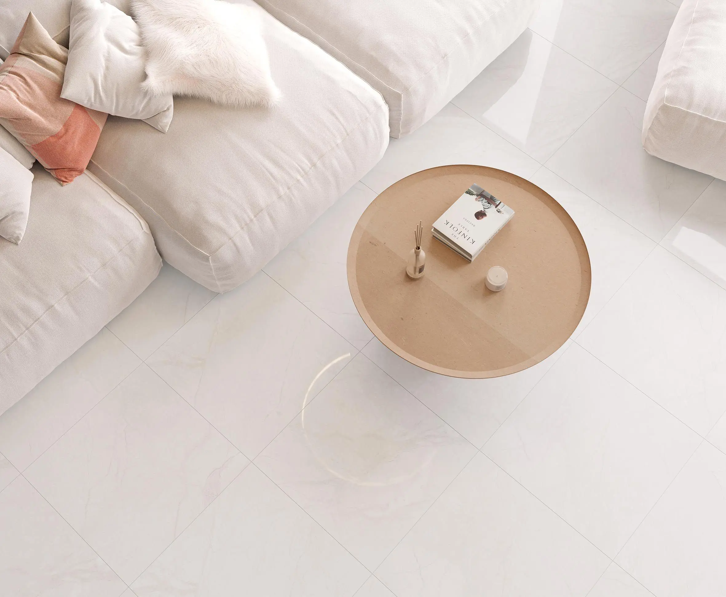 Изображение товара Керамогранит Laparet Antalya bianco бело-бежевый 60x60 см для пола и стен