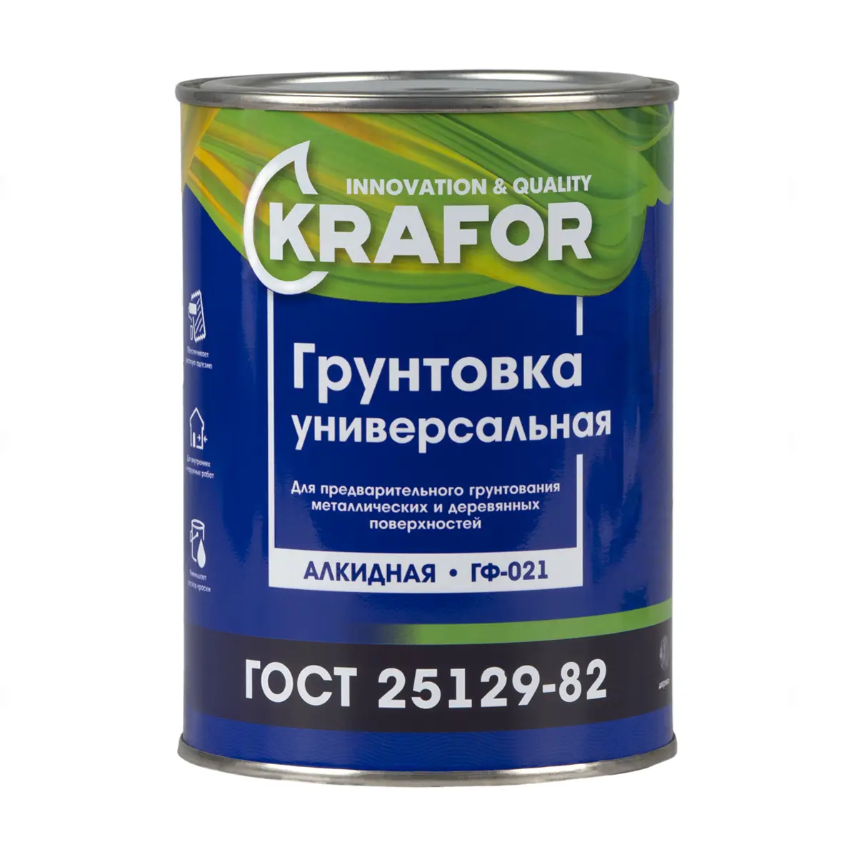 Изображение товара Грунтовка KRAFOR 26301 коричневая 0.8л