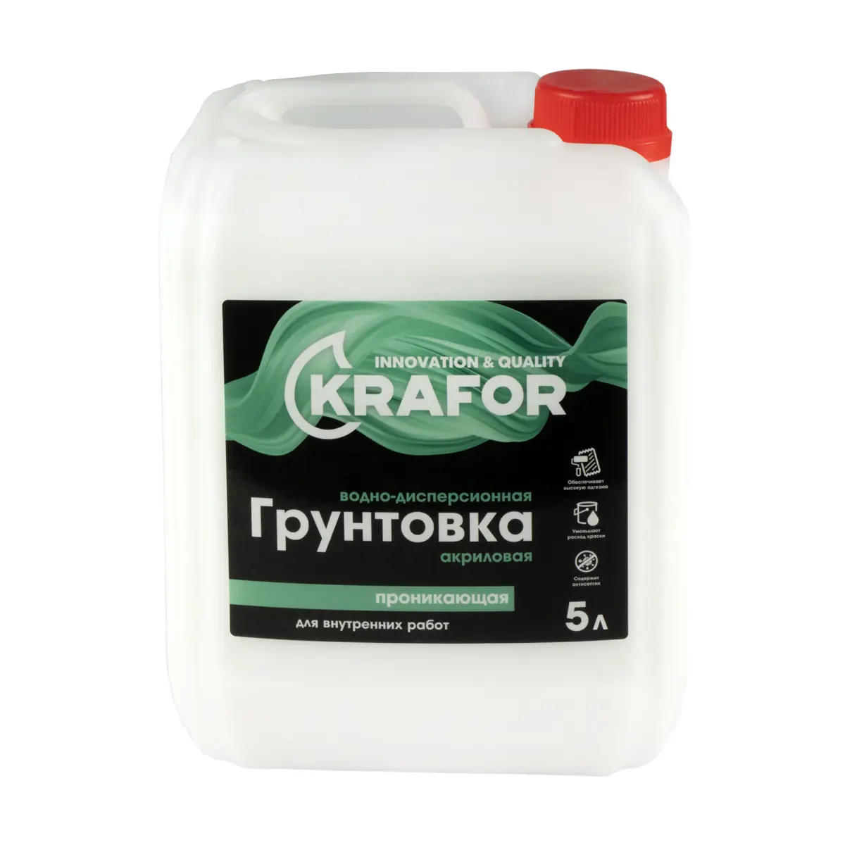 Изображение товара Грунтовка KRAFOR 27332 прозрачная 6.41 л