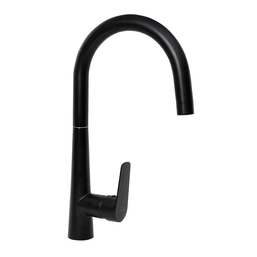 Изображение товара Смеситель для кухни Славен СЛ-ОД-Г2Ч поворотный излив 24 см цвет черный