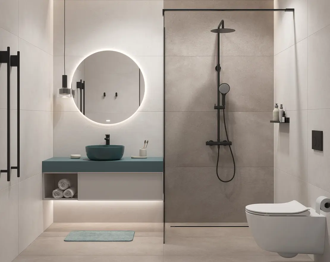 Изображение товара Керамогранит Cersanit Soft Concrete 60x120 см эффект бетона для пола и стен