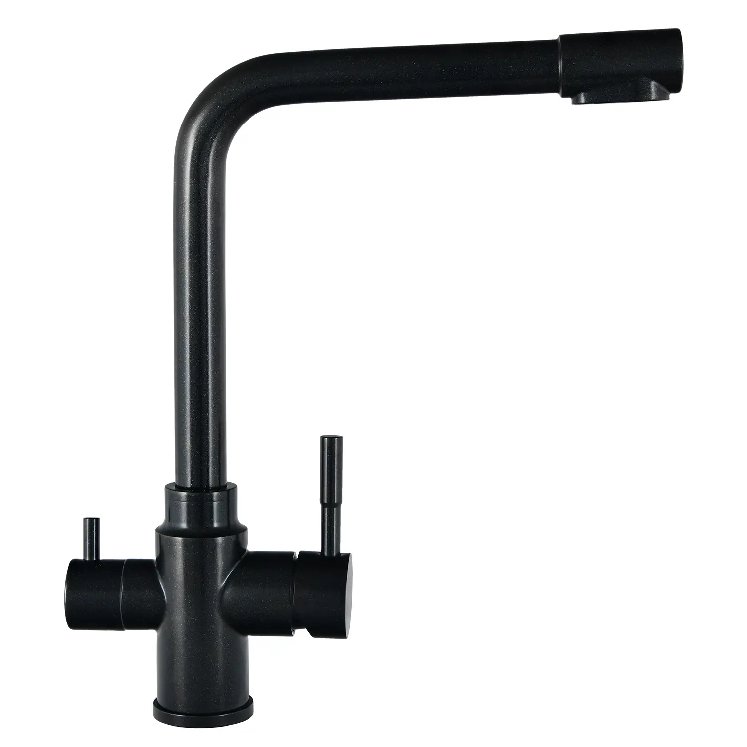 Изображение товара Смеситель для кухни с фильтром Wisent оникс W4355-3-25 черный с поворотным изливом