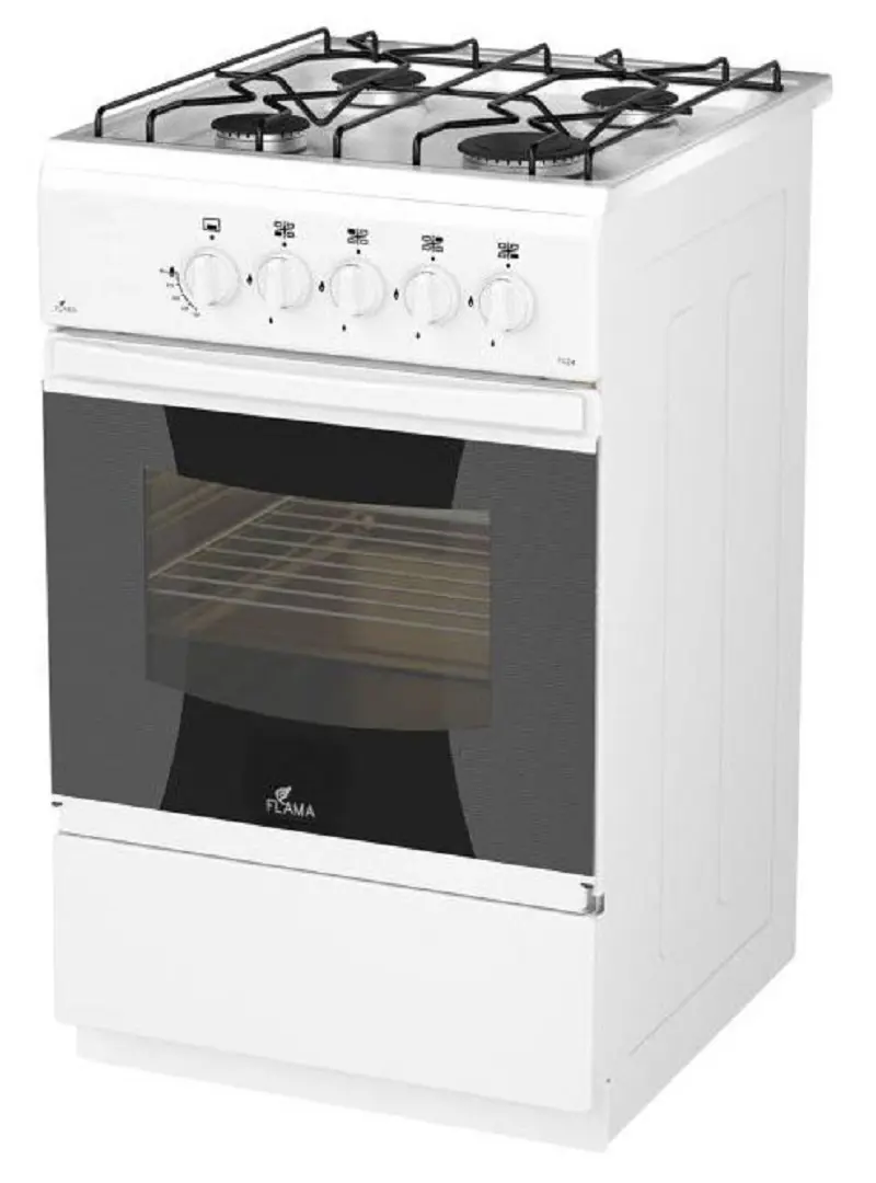 Изображение товара Газовая плита Flama RG 24019 W 50 см 4 конфорки цвет белый