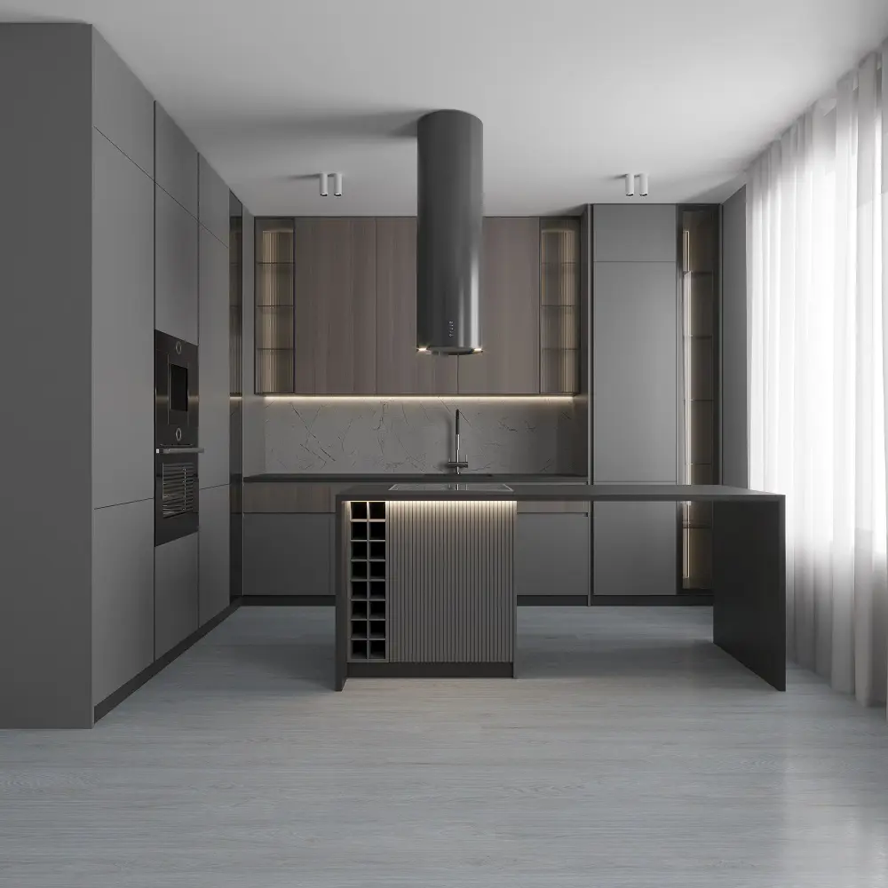 Изображение товара СПК плитка UniQuarz Сан-Кандидо 43 класс влагостойкая под дерево 18.3x122 см