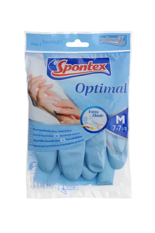 Изображение товара Перчатки Spontex Optimal хлопковые со вставкой, разм. M