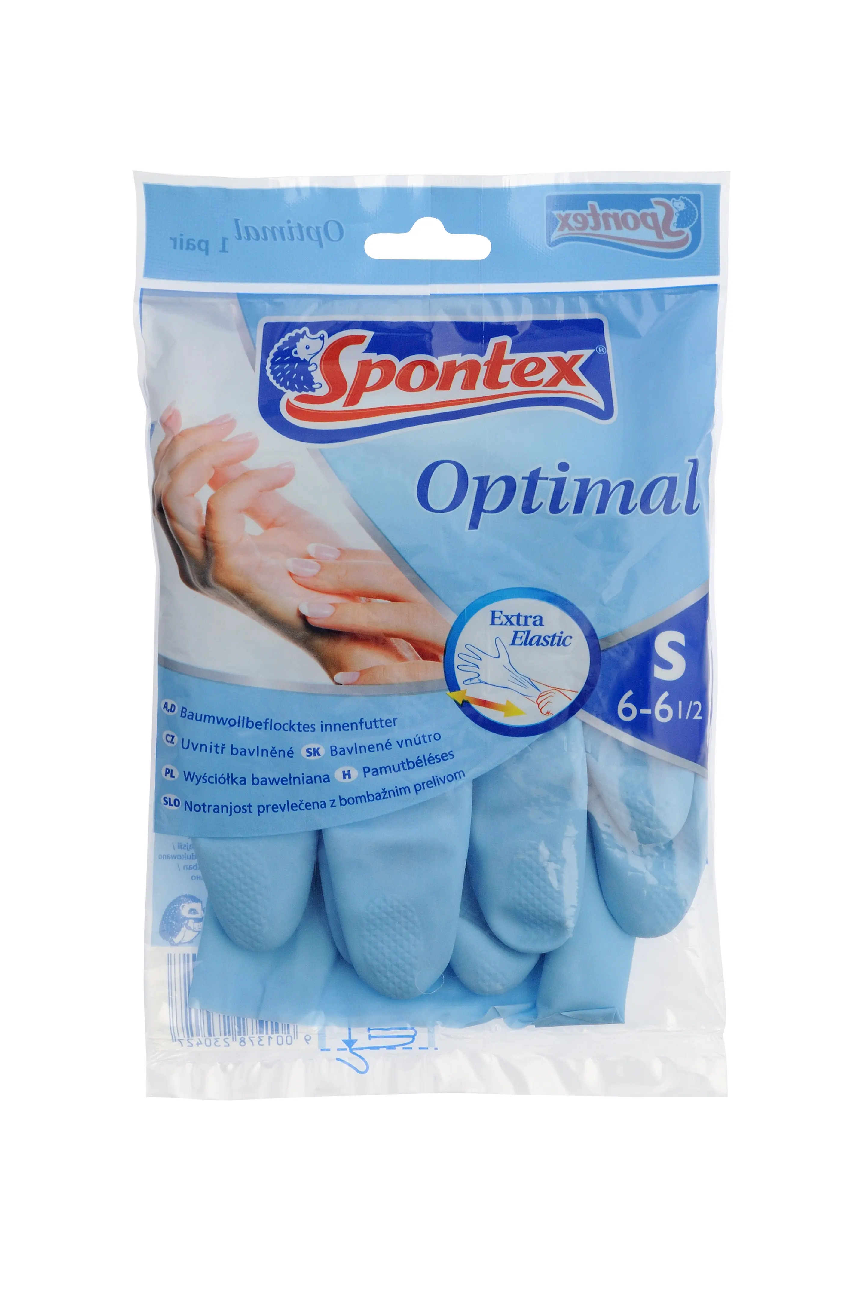 Изображение товара Перчатки Spontex Optimal хлопковые со вставкой, разм. S