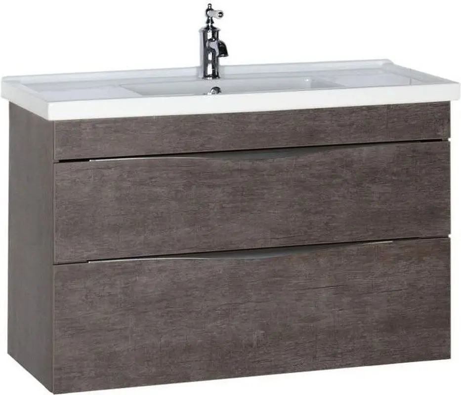 Изображение товара Тумба под раковину Aquanet Эвора 00183003 95.50см подвесная цвет дуб антик