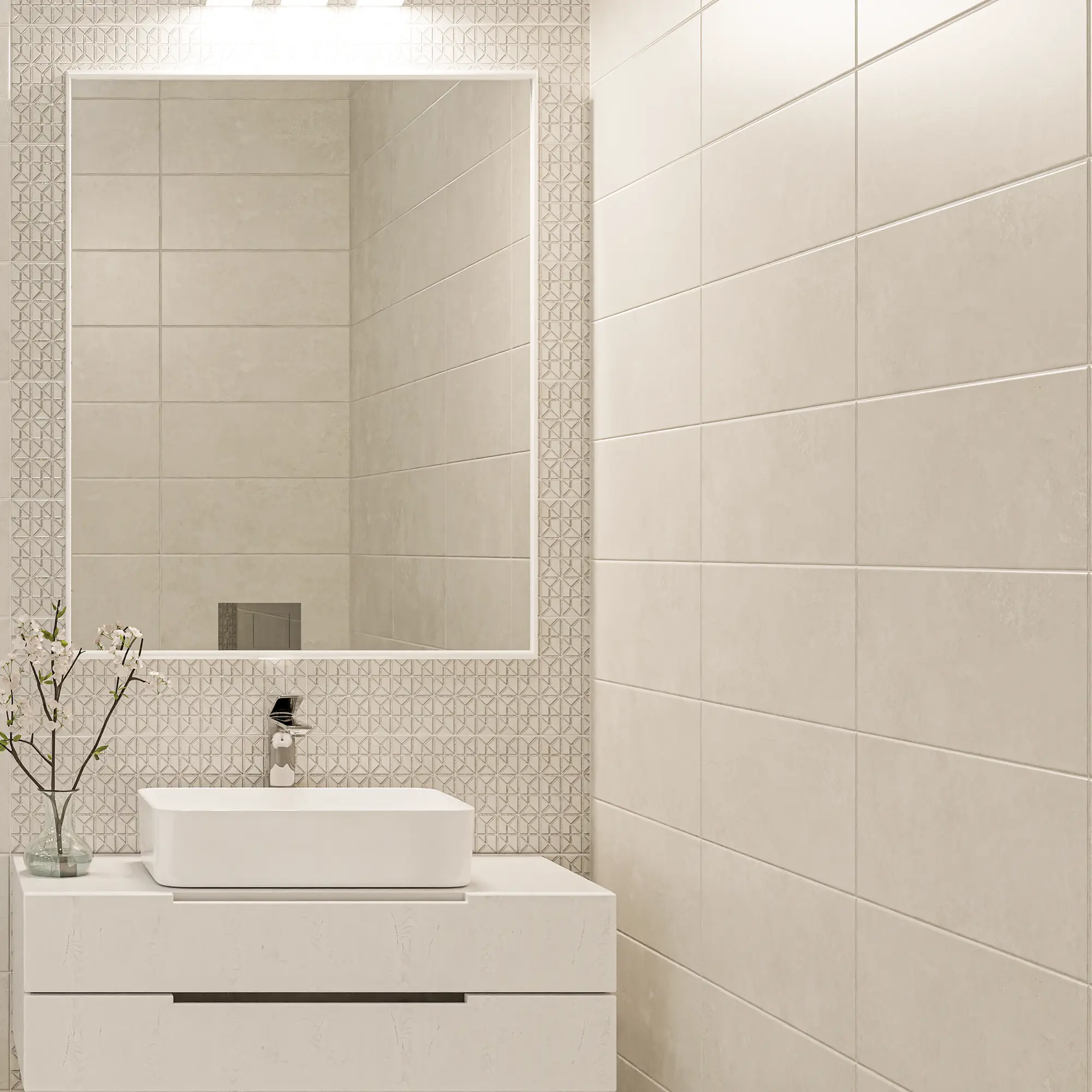 Изображение товара Плитка настенная Azori Trent Gris 20.1x50.5 см матовая для ванной России