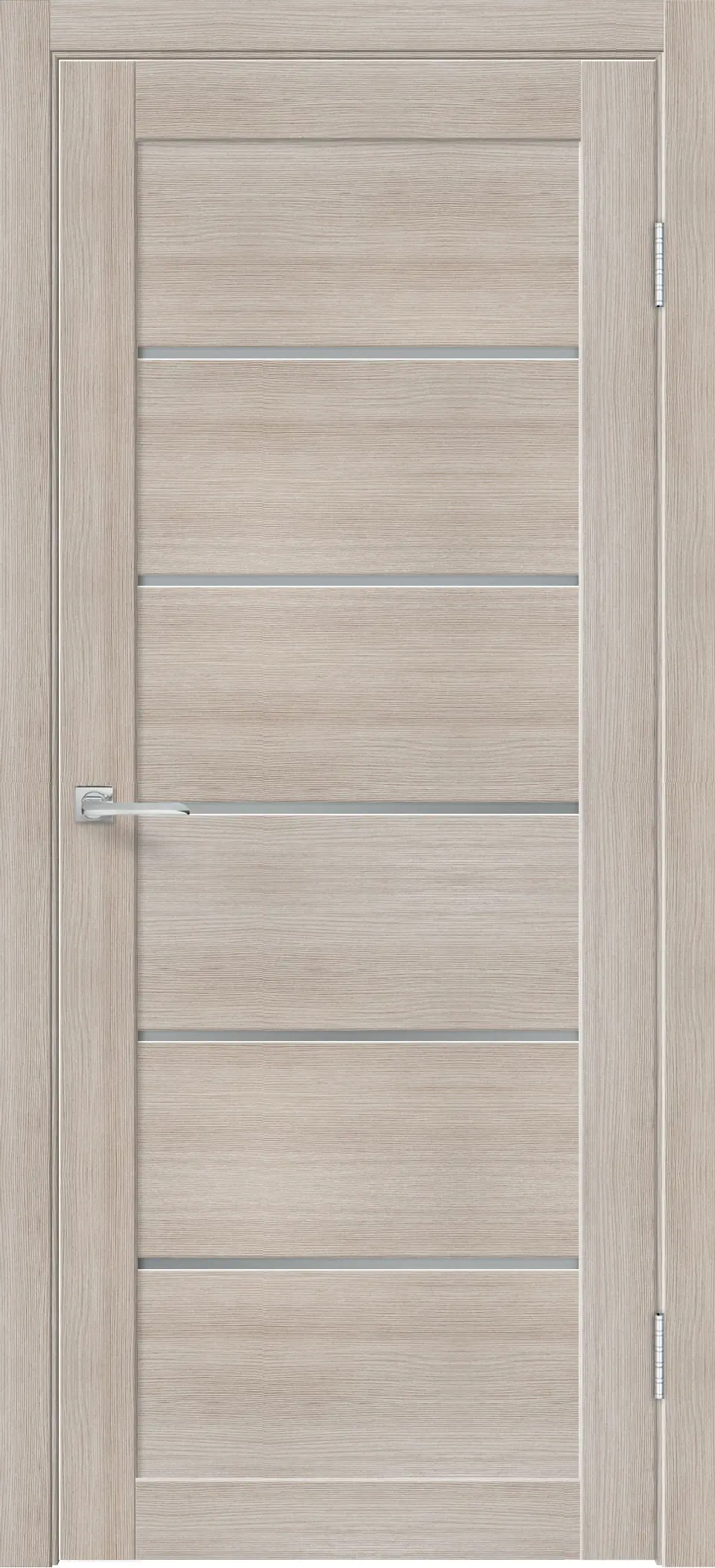 Изображение товара Дверь межкомнатная остекленная без замка 60x200 см из МДФ в стиле дуб эдисон