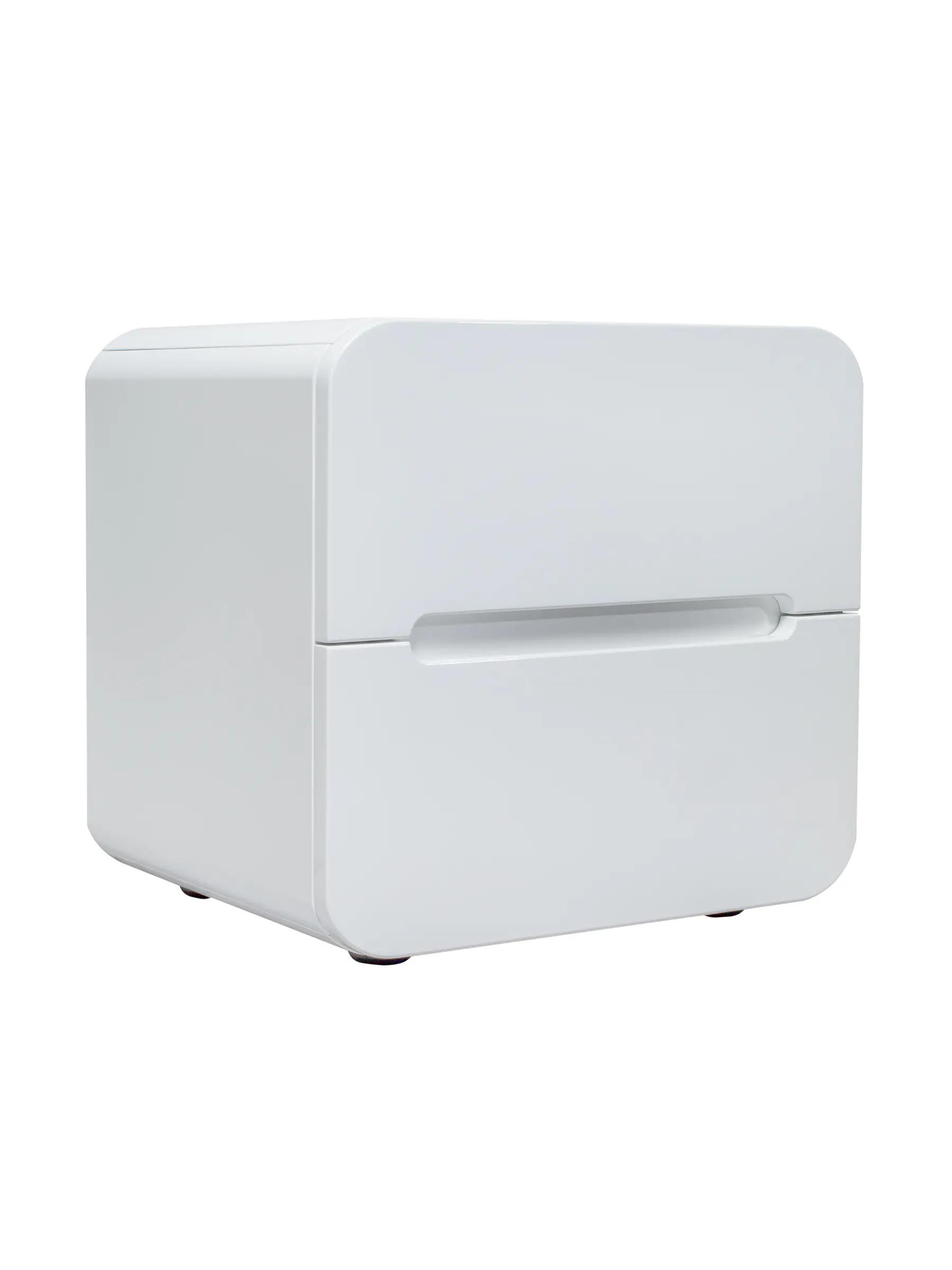 Изображение товара Прикроватная тумба RUNO Ницца белая с двумя ящиками