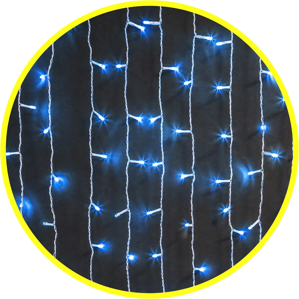 Изображение товара Электрогирлянда комнатная Navigator 61866 гирлянда 2x2 м 357 ламп белый 8 режимов работы