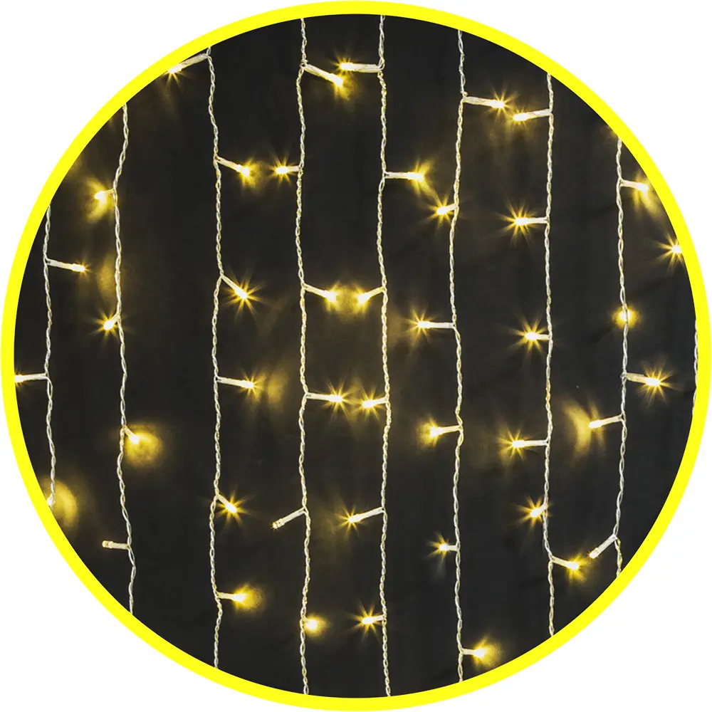 Изображение товара Электрогирлянда комнатная Navigator 93711 гирлянда 2.1x2.1 м 396 ламп белый 8 режимов работы