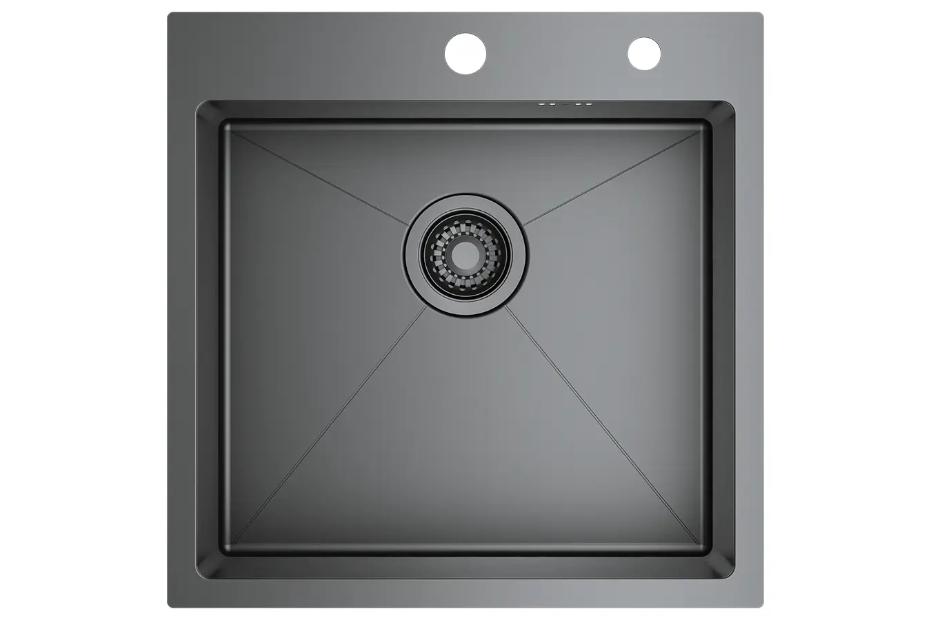 Изображение товара Мойка для кухни Raglo R700 50x50 см глубина чаши 21.50 см Нержавеющая сталь цвет графит