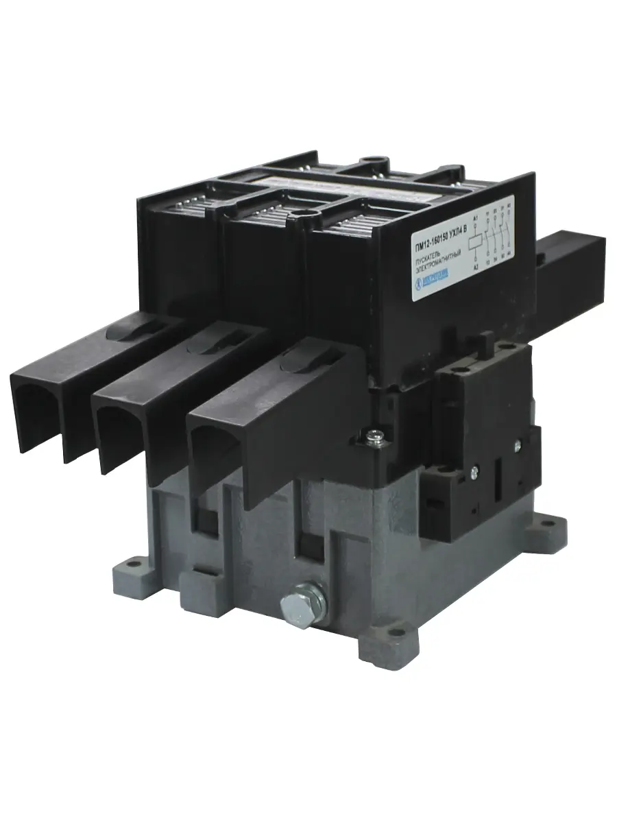 Изображение товара Пускатель электромагнитный Электротехник ПМ12-160150 УХЛ4 В 380В/50Гц 2з+2р 160А нереверсивный без реле IP20
