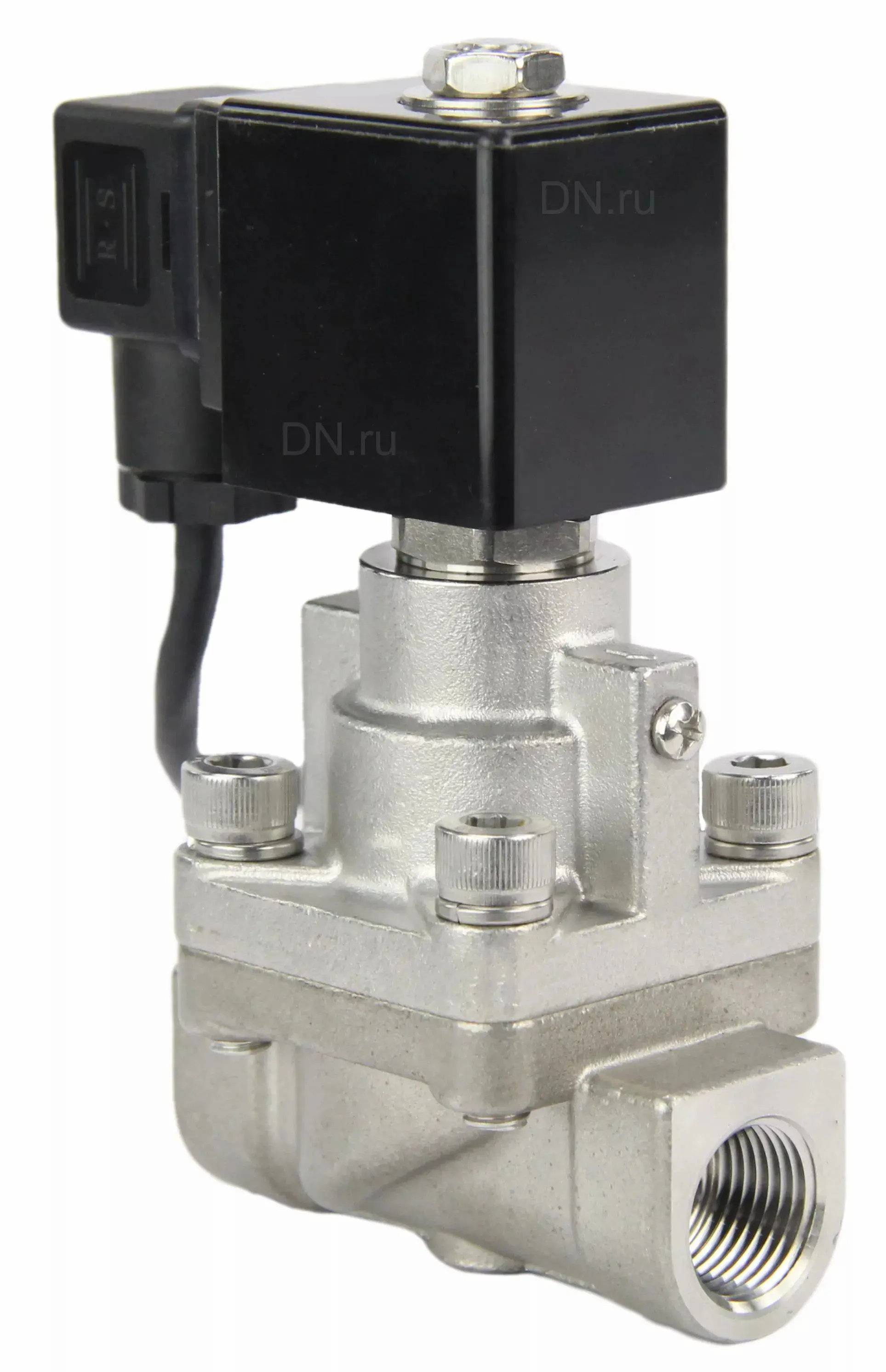 Изображение товара Электромагнитный клапан DN.RU V2W-901P-NC Ду50 (2") Ру80 из нерж. стали