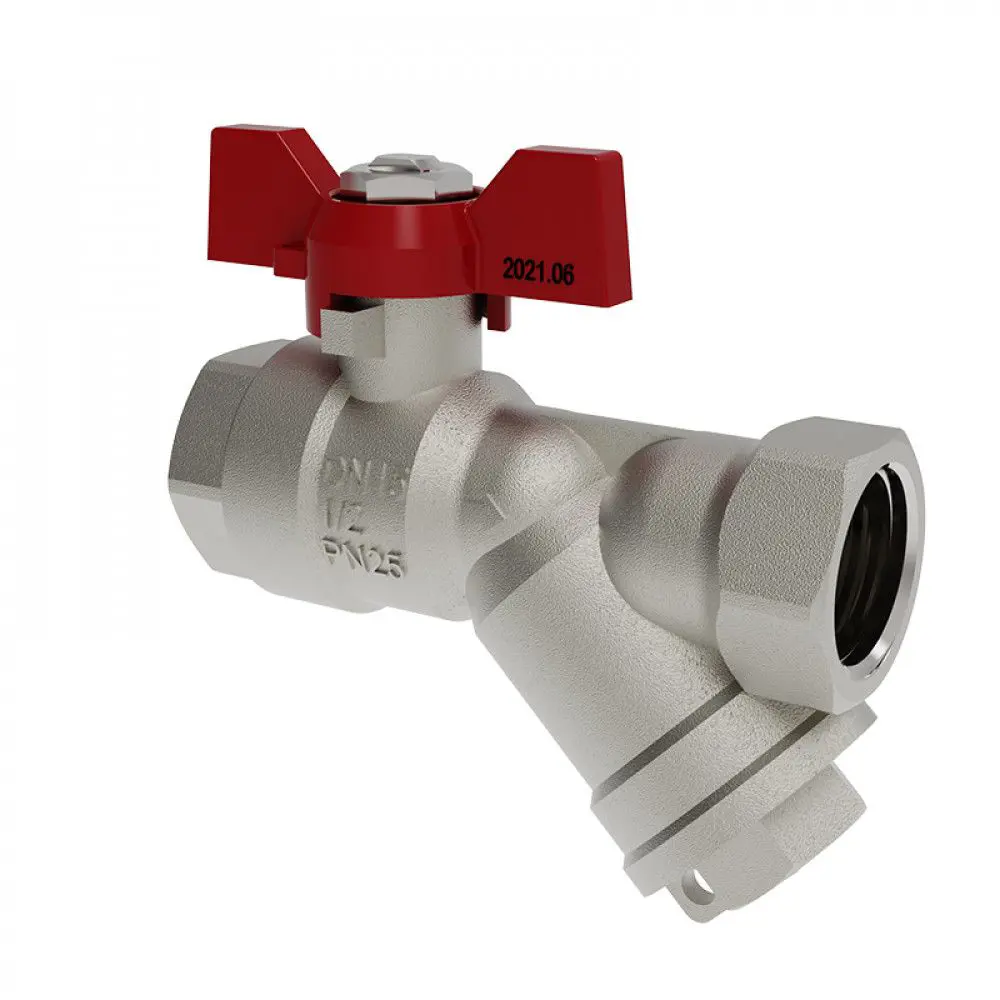 Изображение товара Кран шаровой прямой V&G Valogin VG-106101-4 PN25 1/2" ВР латунь