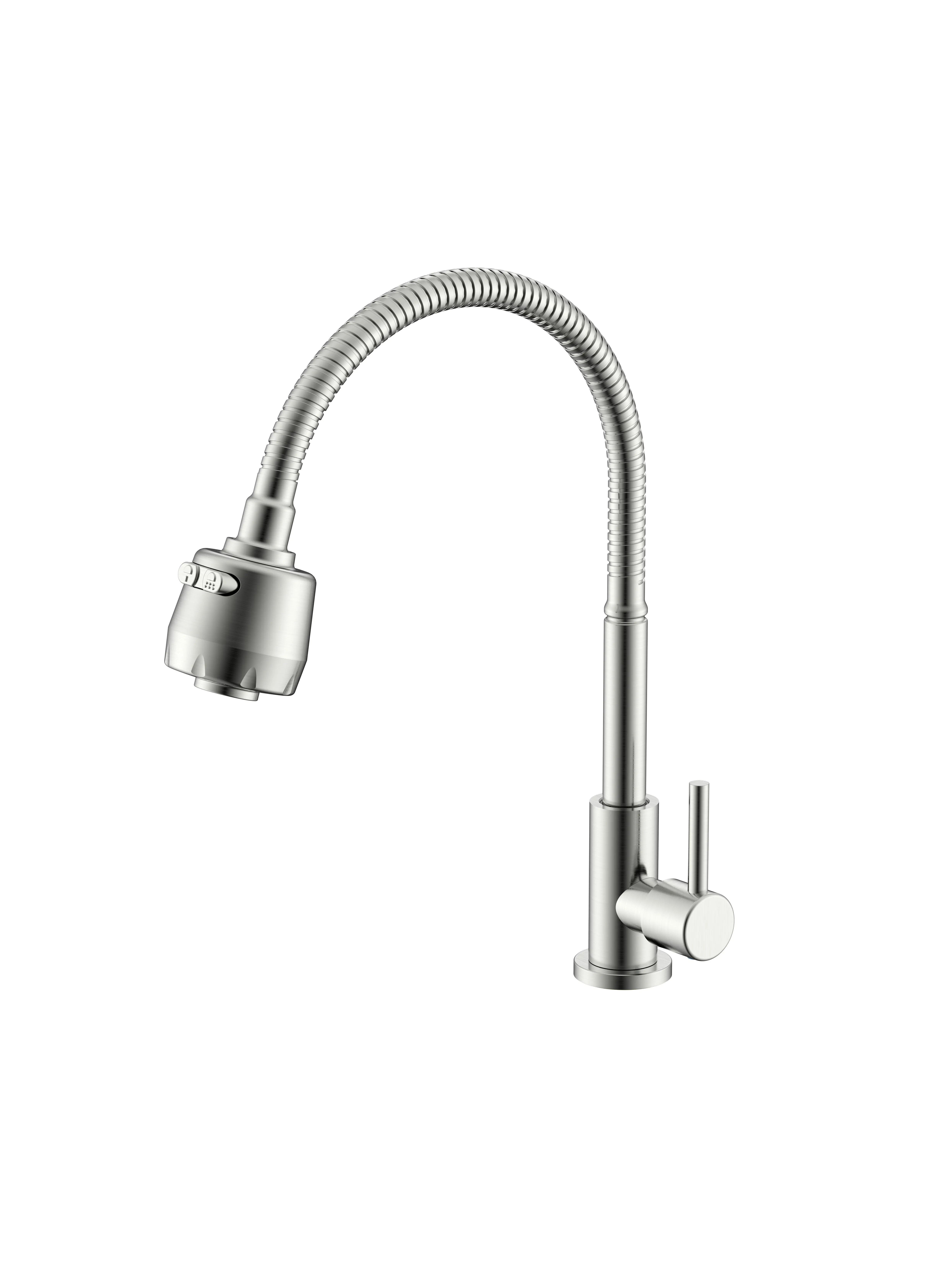 Изображение товара Смеситель для кухни Splenka S249 гибкий излив 15.4 см цвет сатин