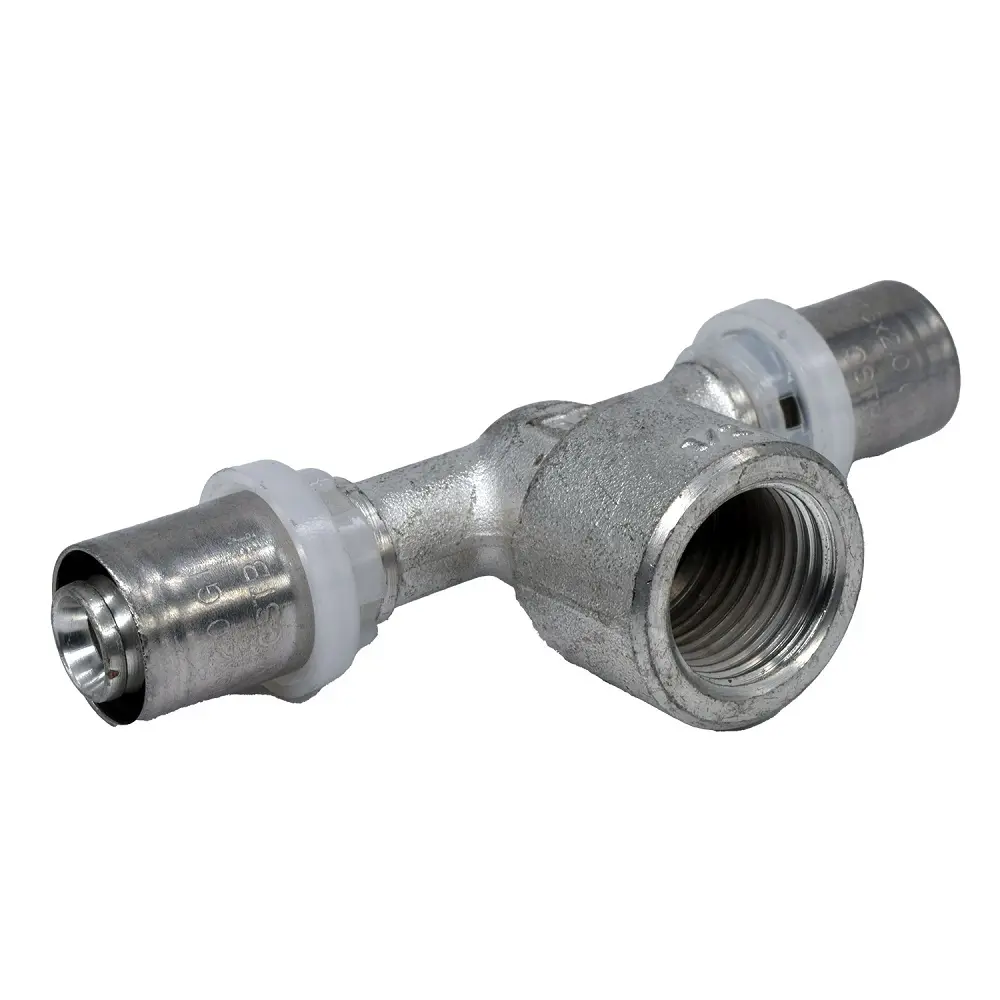 Изображение товара Тройник комбинированный из латуни Tiemme 20x3/4" для систем водопровода и отопления