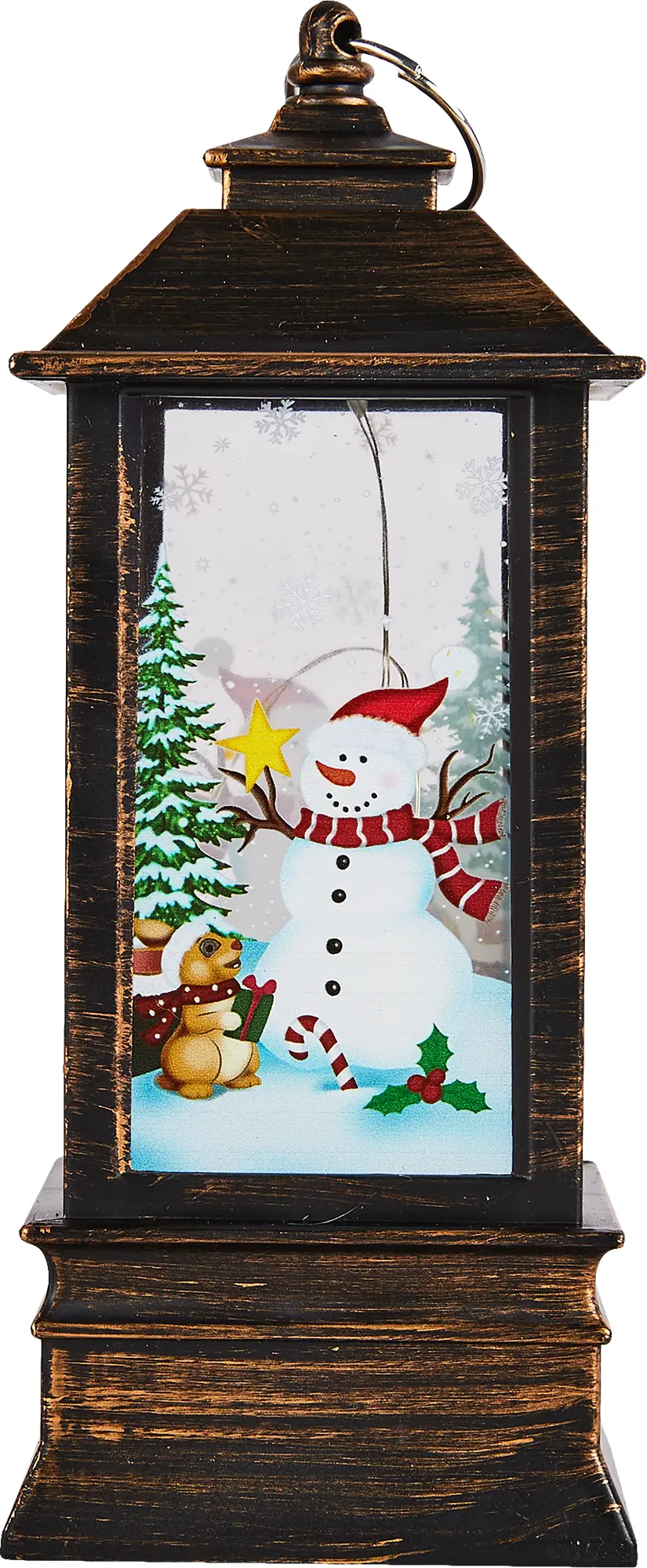 Изображение товара Фигура светодиодная Фонарь для дома 1 светодиод 19 см цвет коричневый