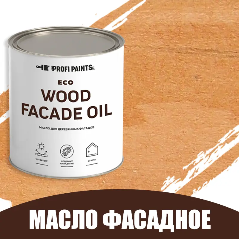 Изображение товара Защитное масло Profipaints ECO Wood Facade Oil 0.9л Золотой дуб
