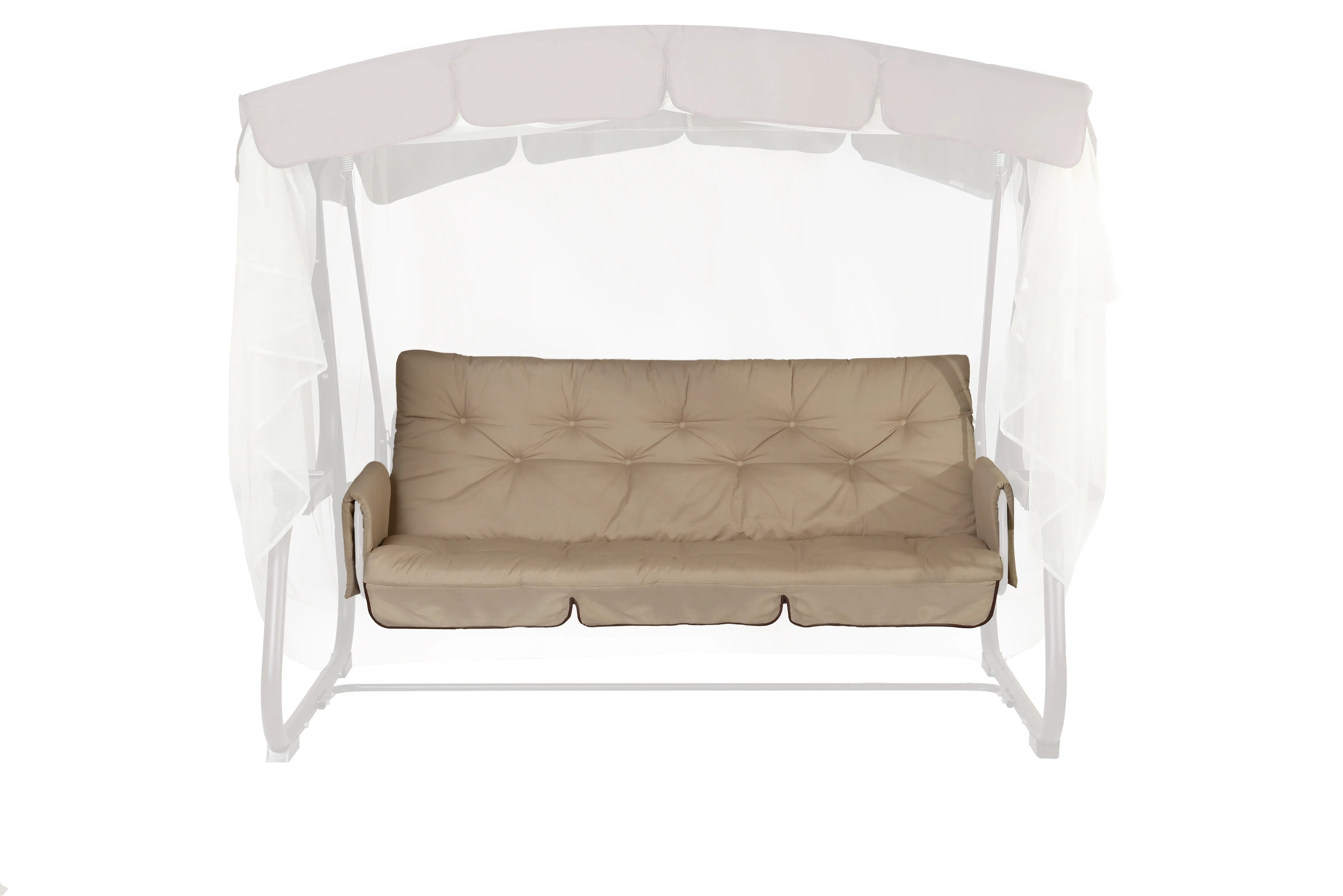 Изображение товара Мягкий элемент для качелей Ривьера 179x179x8 см поликоттон бежевый