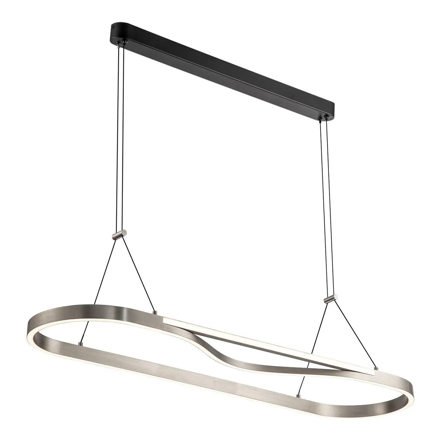 Изображение товара Светильник подвесной светодиодный Lussole Taylor с пультом управления 24 м² нейтральный белый свет цвет серый