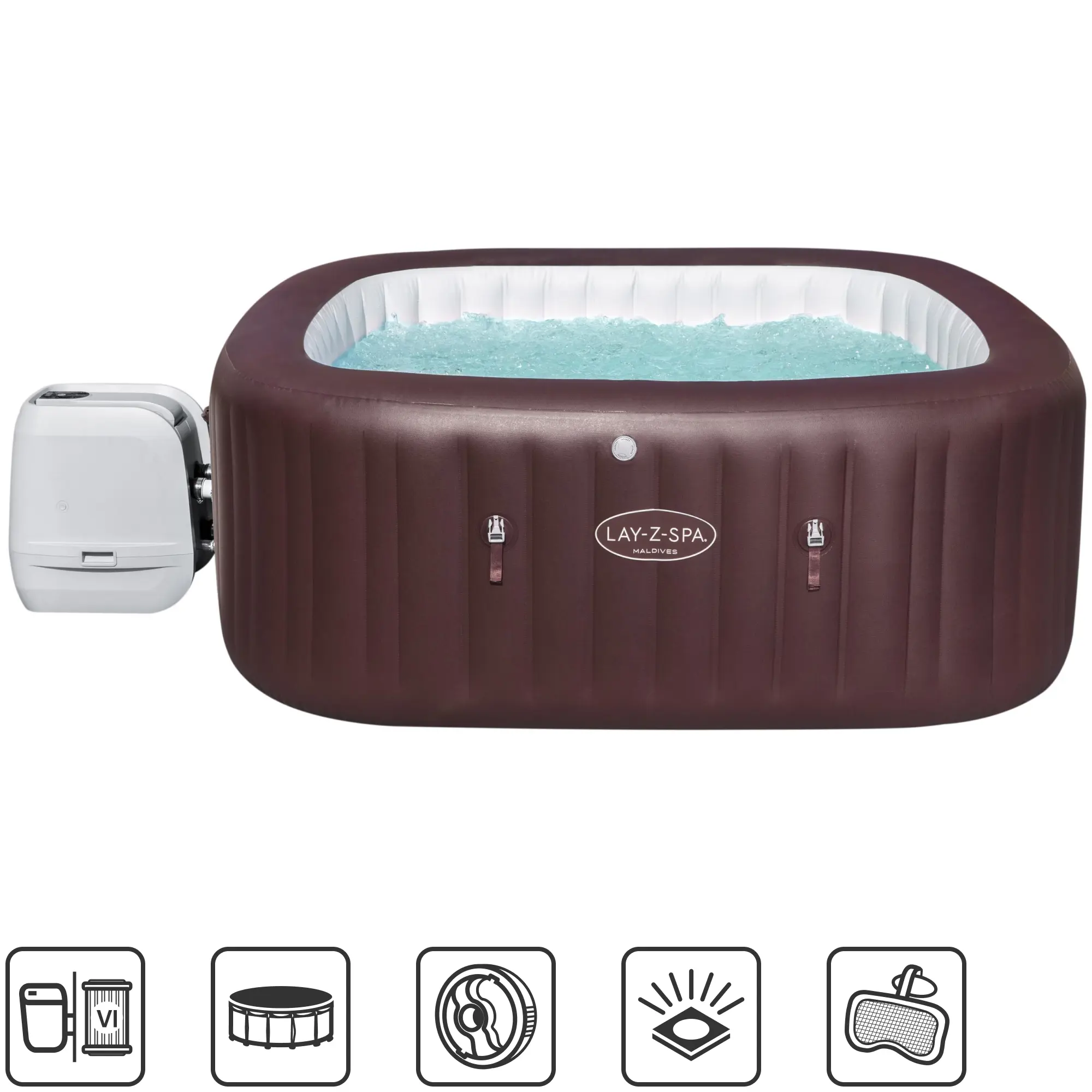 Изображение товара Бассейн надувной спа Bestway Maldives 201x80 см для 5-7 человек