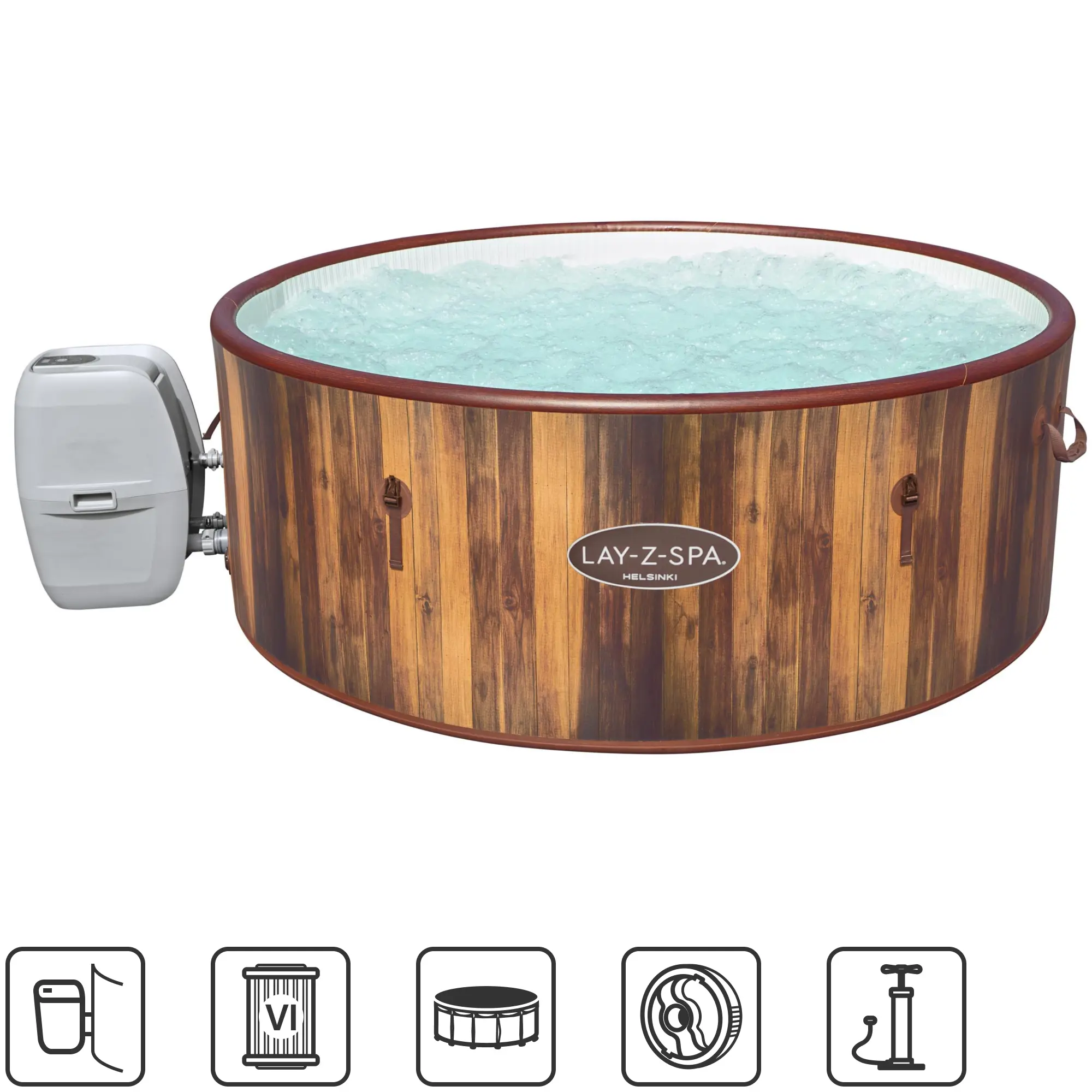 Изображение товара Бассейн надувной спа Bestway Lay-Z-Spa Helsinki AirJet 60025, 180x66 см